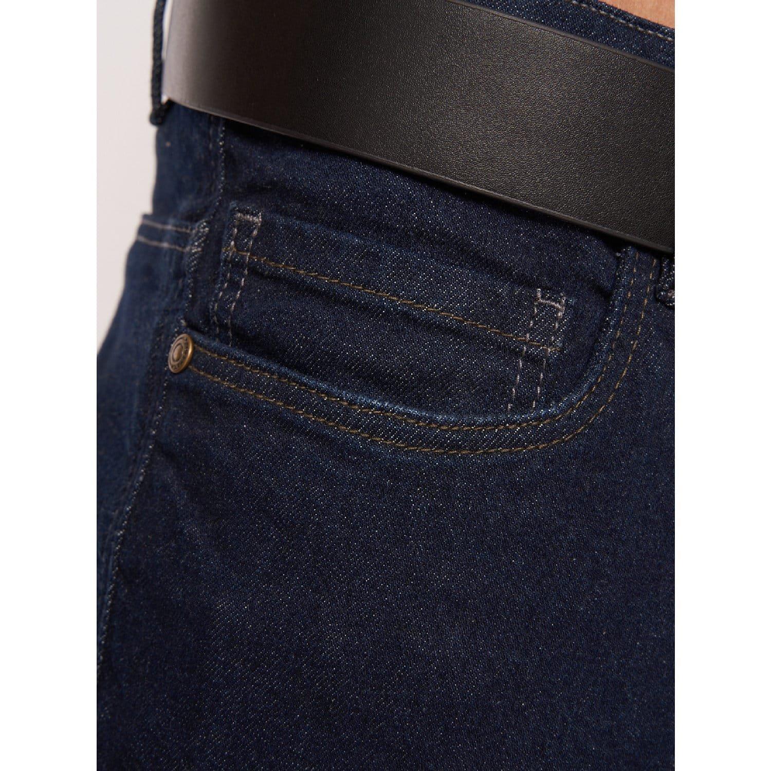 Blue - Crosshatch - Cadman Raw Straight-Fit Jeans - 6