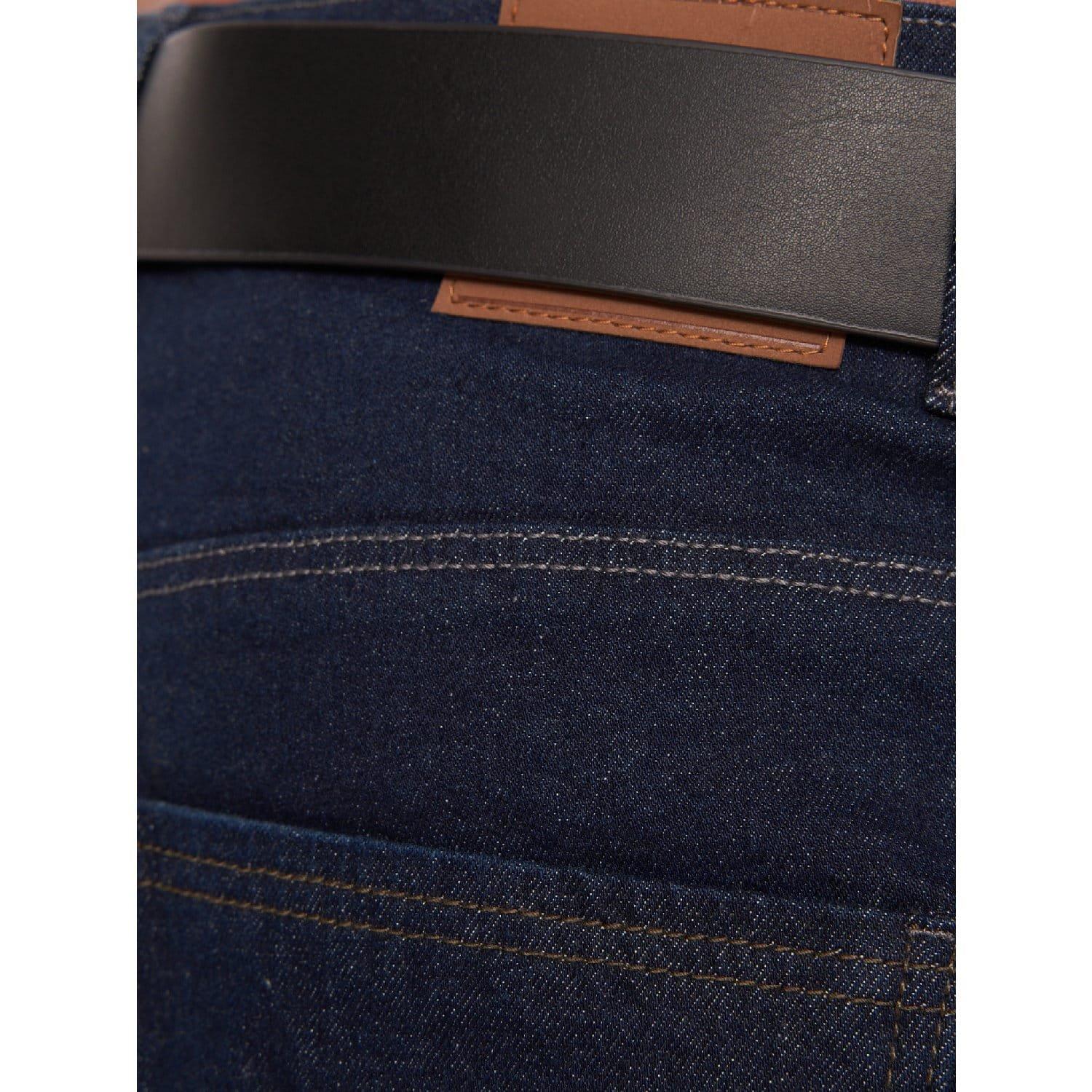 Blue - Crosshatch - Cadman Raw Straight-Fit Jeans - 7