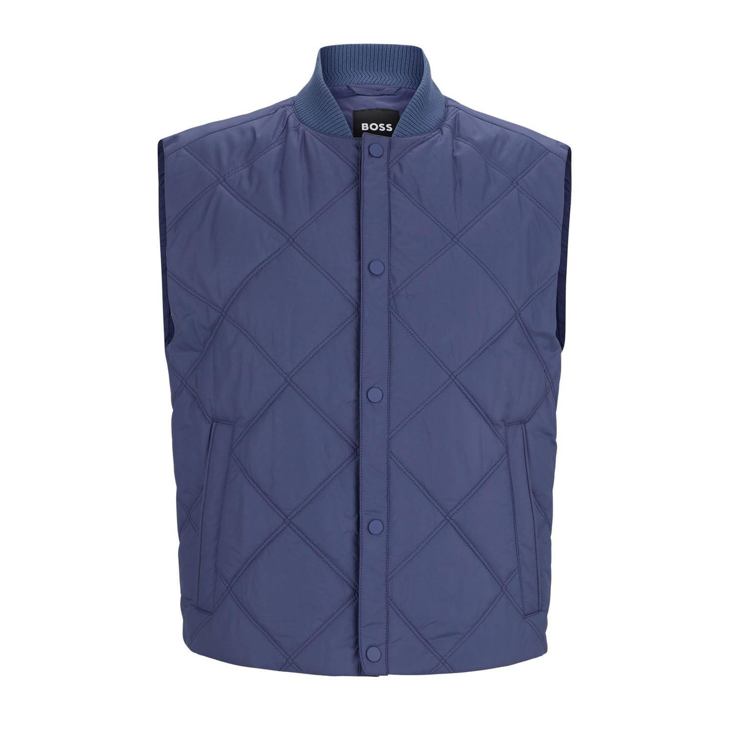 Navy - Boss - P-Canopus Water-Repellent Gilet - 3