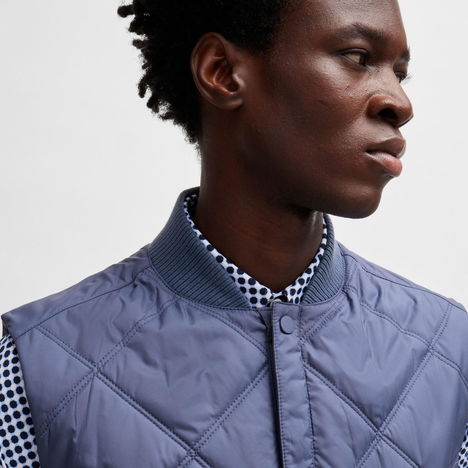 Navy - Boss - P-Canopus Water-Repellent Gilet - 5