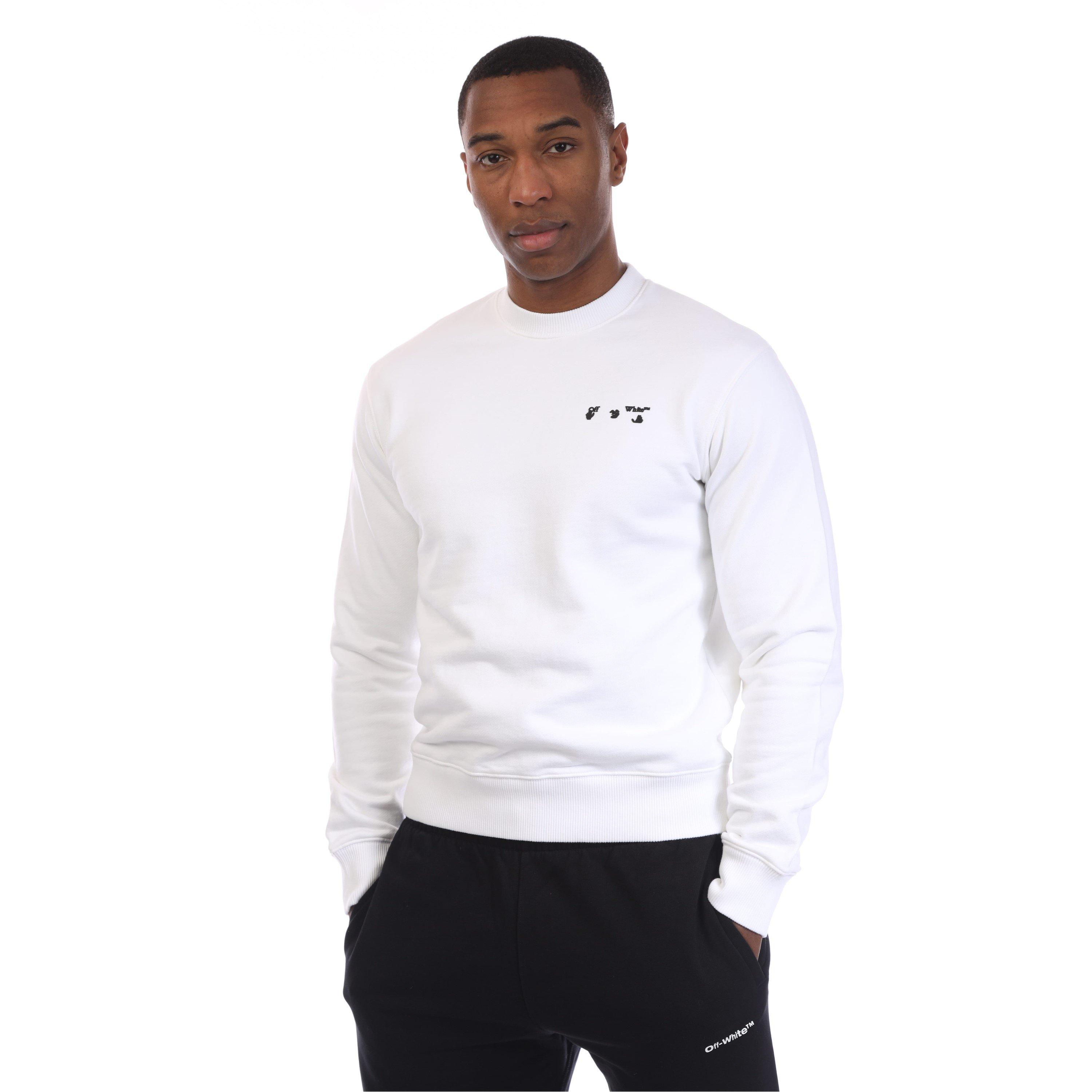 White Black - Off White - Logo Slim Crewneck Sweatshirt - 1