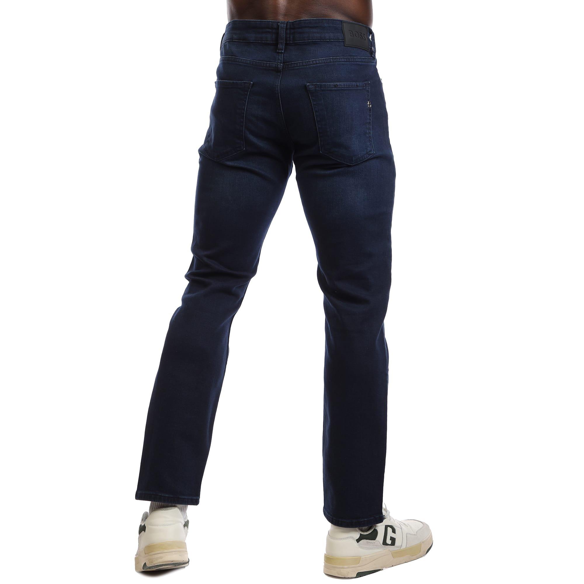Navy - Boss - P-Delaware Slim-Fit Jeans in Stretch Denim - 2