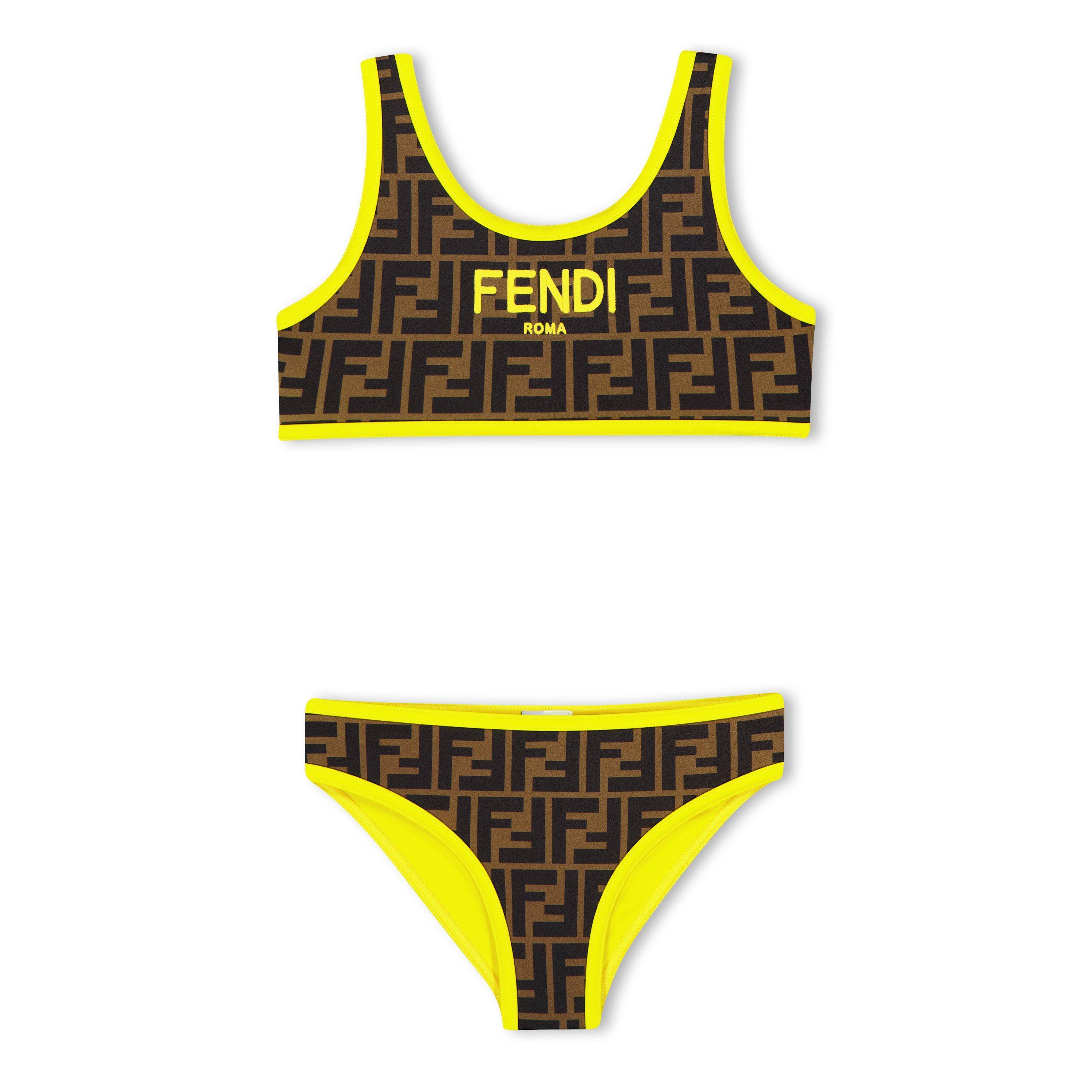 Brwn/Yel F17QF - Fendi - Ff Bikini Set Junior - 1