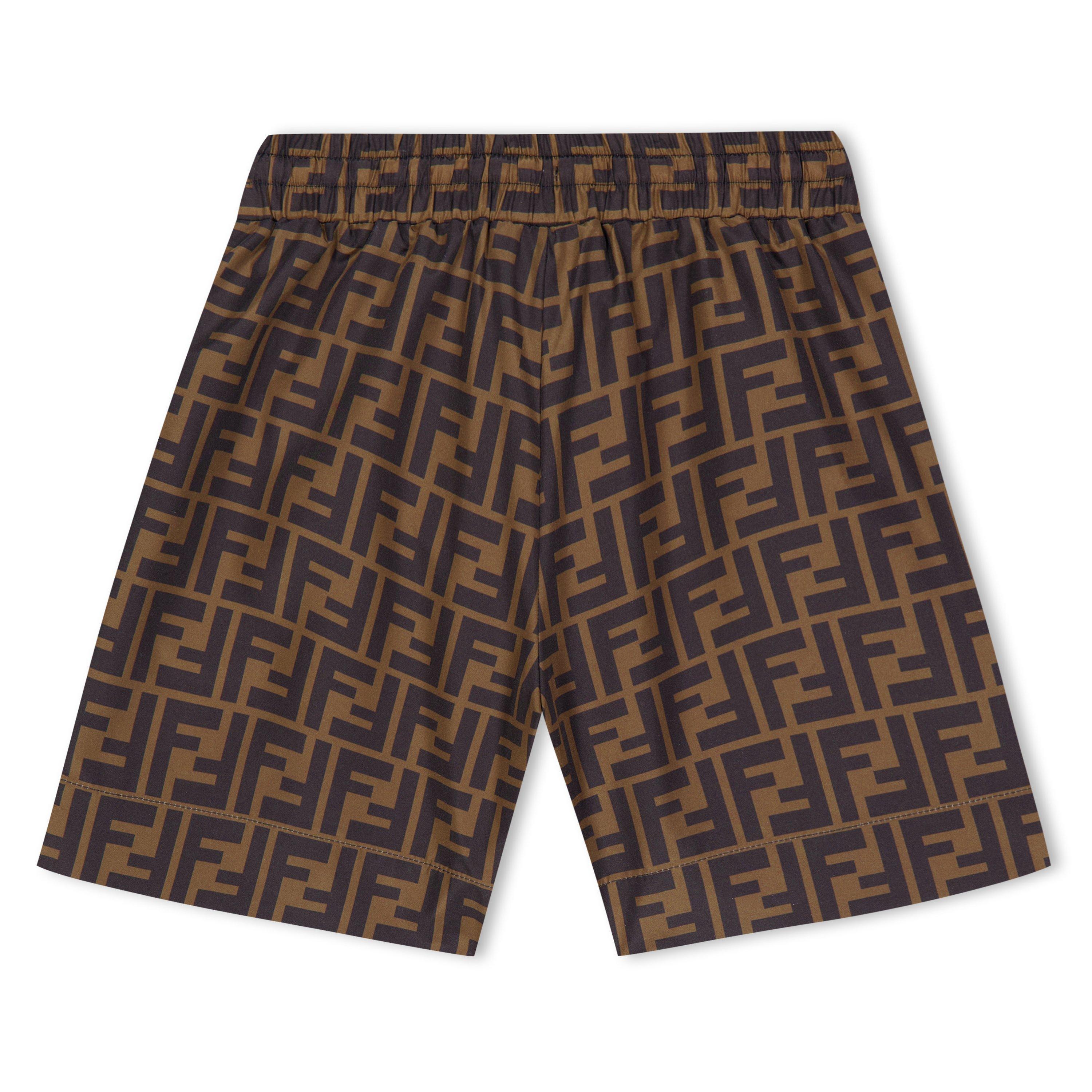 Brwn/Yel F15B6 - Fendi - Ff Swim Shorts Juniors - 2