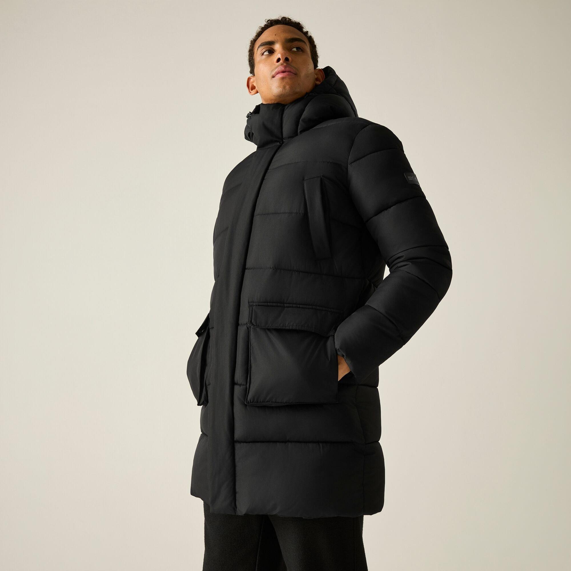 Black(Pineneedl - Regatta - Mens Marek Longline Insulated Jacket - 2
