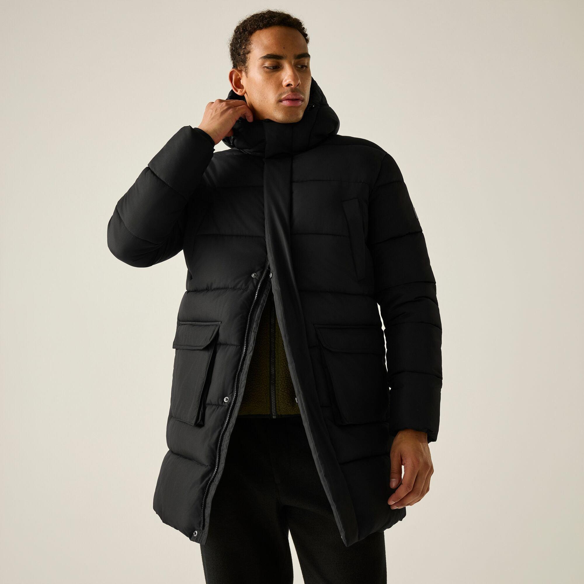 Black(Pineneedl - Regatta - Mens Marek Longline Insulated Jacket - 5