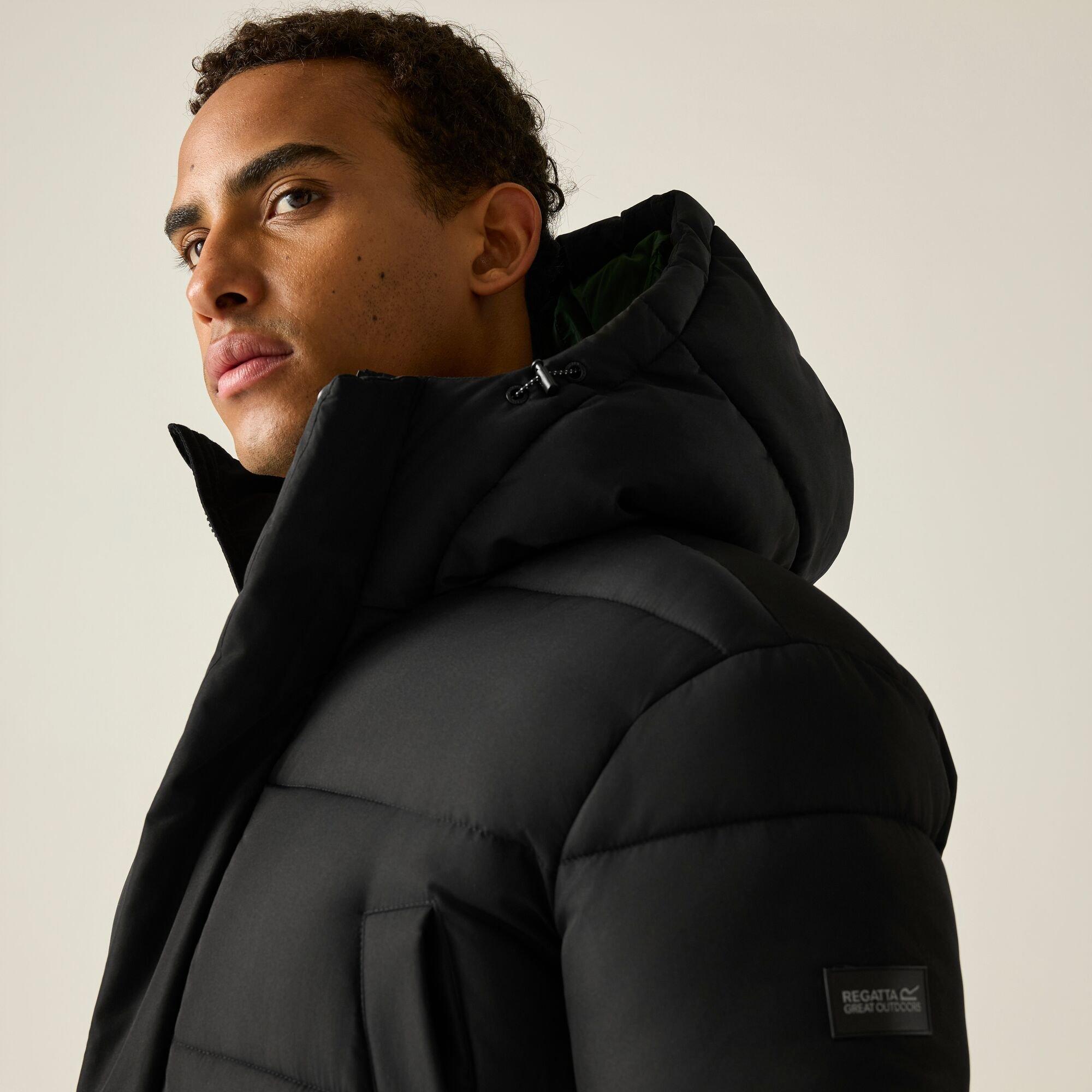 Black(Pineneedl - Regatta - Mens Marek Longline Insulated Jacket - 6
