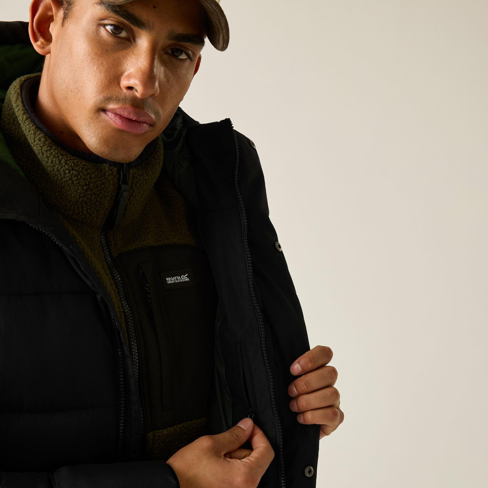 Black(Pineneedl - Regatta - Mens Marek Longline Insulated Jacket - 8