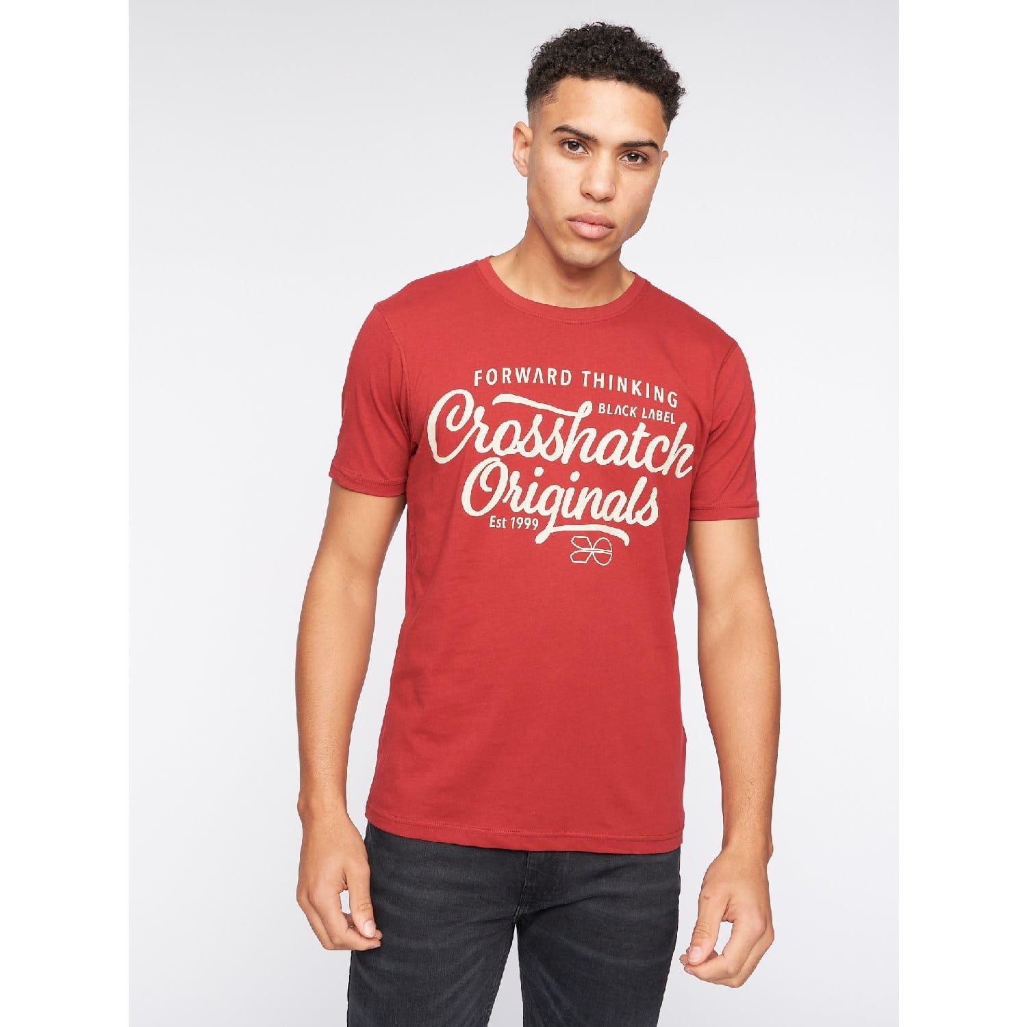 Multi Colour - Crosshatch - 5 Pack of Luckmoore Printed T-Shirts - 3