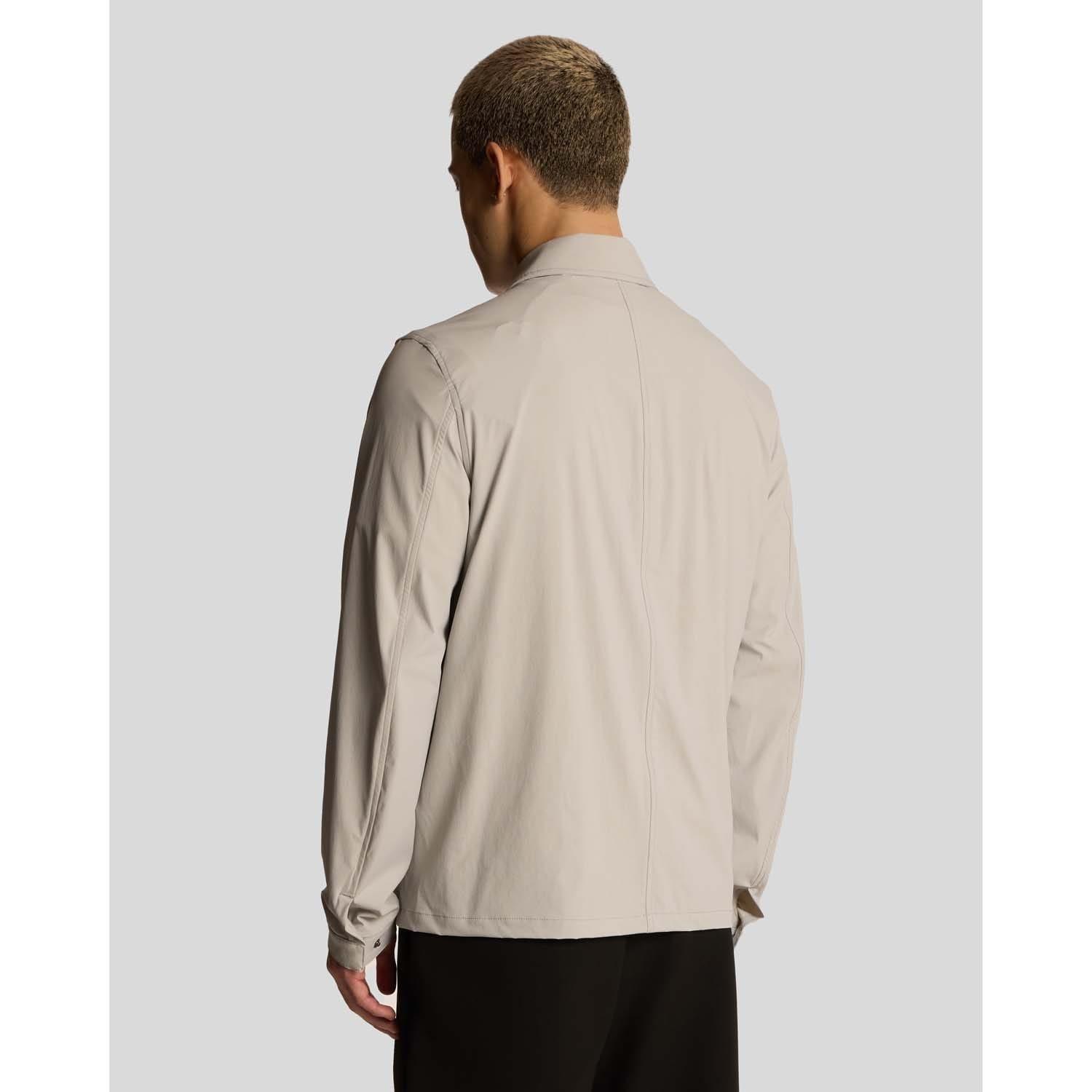 Grey - Lyle and Scott - Nylon Pocket Overshirt - 3