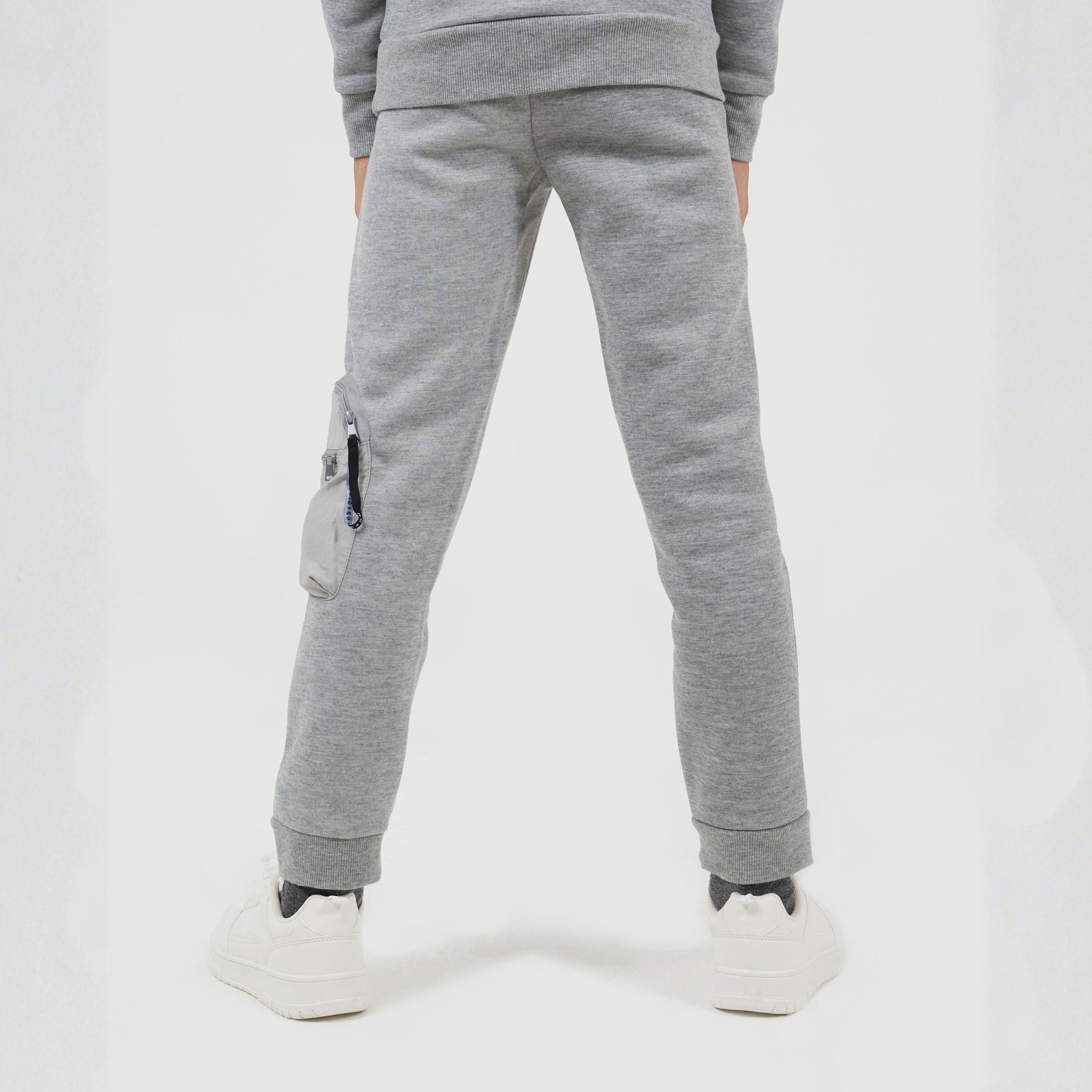 Light Grey - Brave Soul - Boys Skinny Fit Joggers - 2