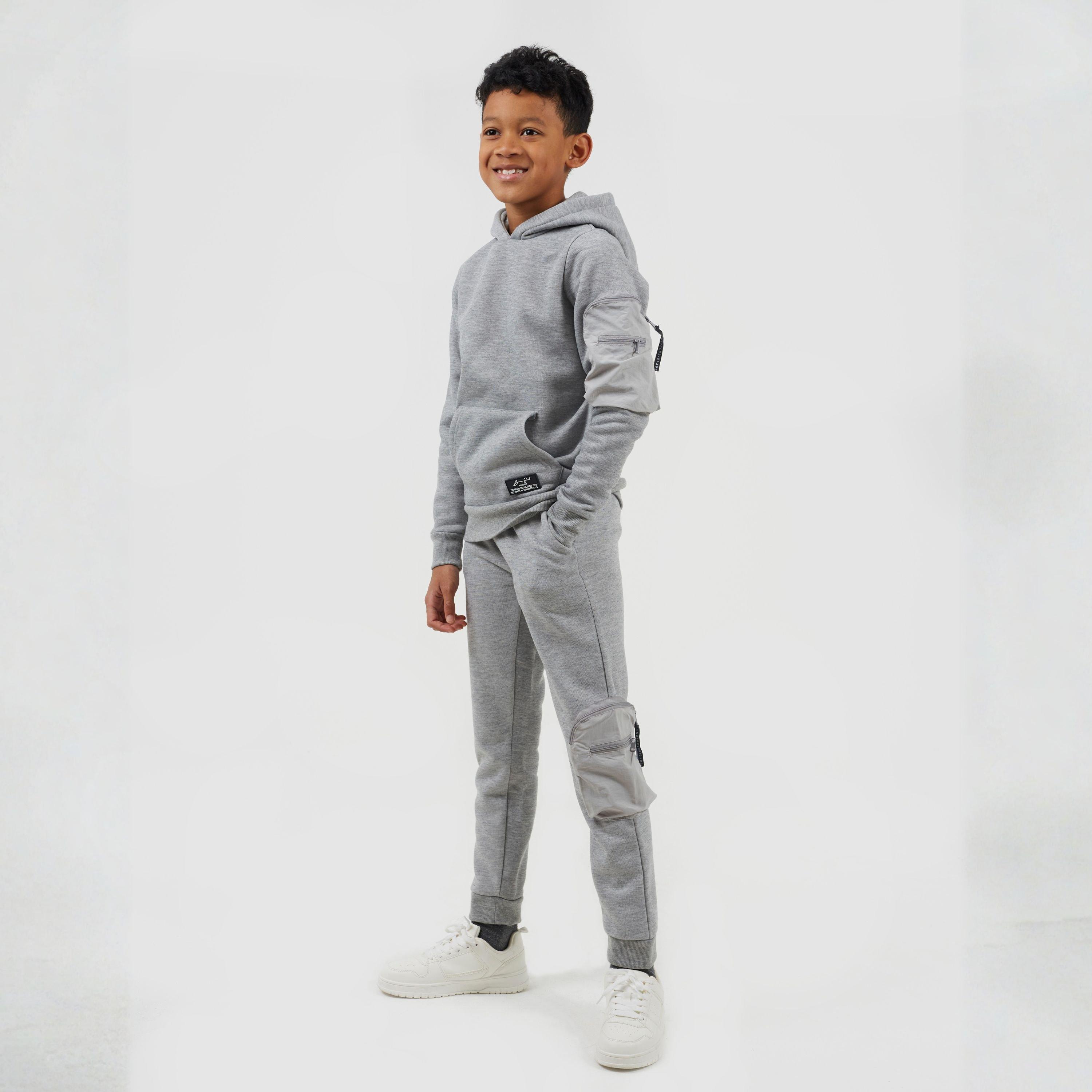 Light Grey - Brave Soul - Boys Skinny Fit Joggers - 4