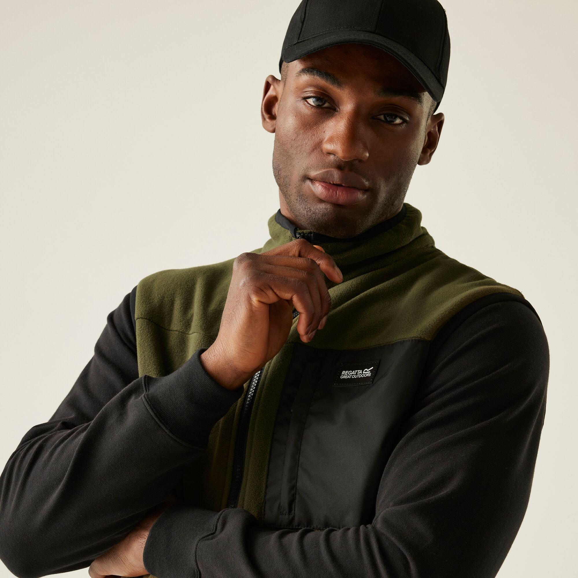 Dark Khaki - Regatta - Men's Frankie Micro Fleece Sleeveless Gilet - 1