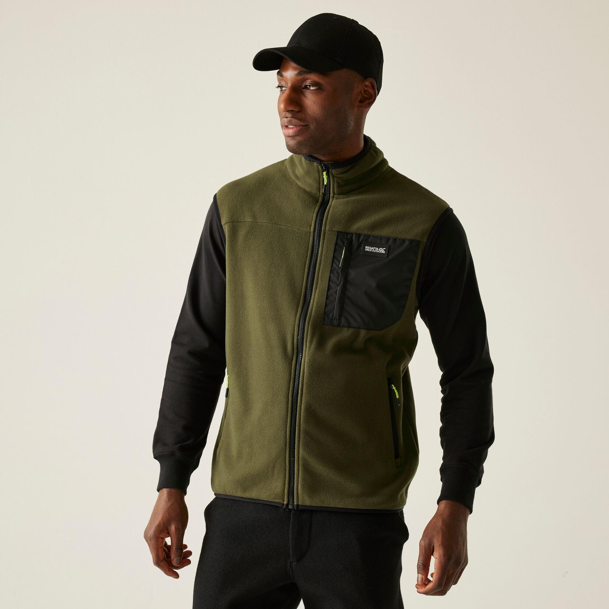 Dark Khaki - Regatta - Men's Frankie Micro Fleece Sleeveless Gilet - 2