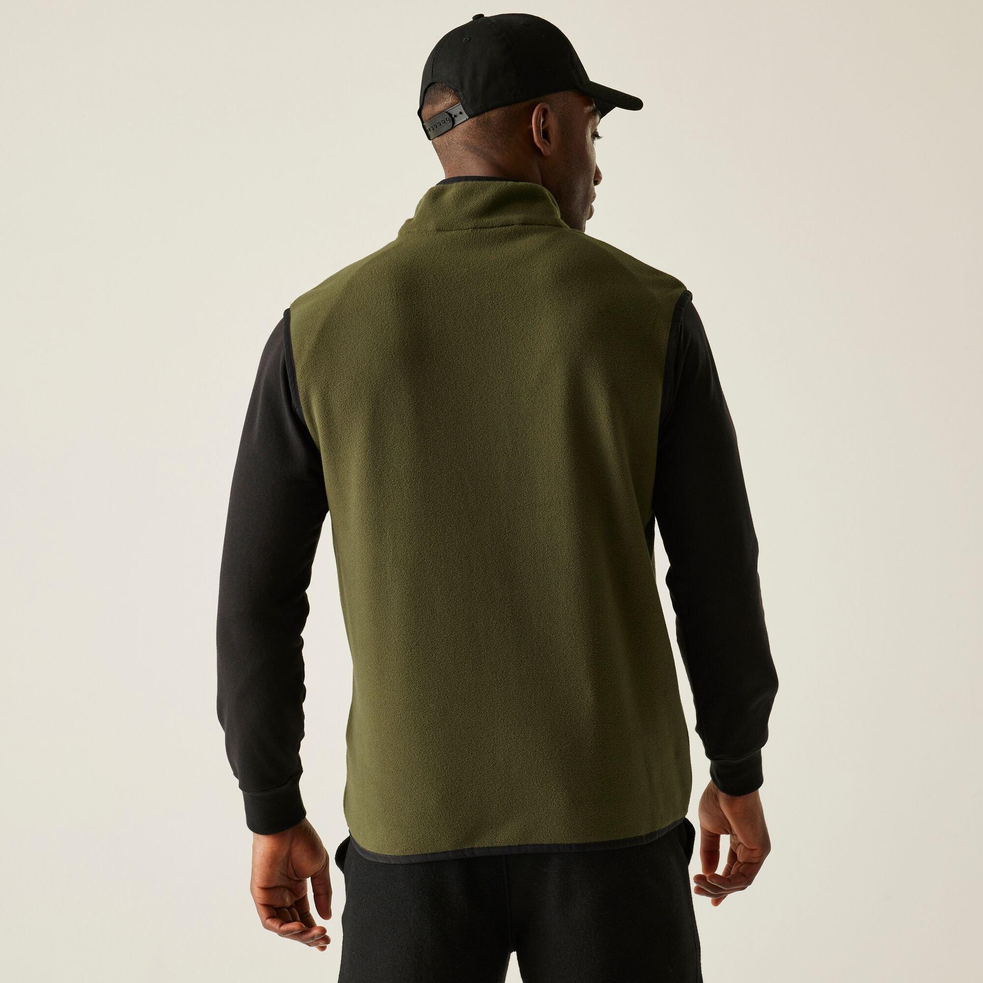 Dark Khaki - Regatta - Men's Frankie Micro Fleece Sleeveless Gilet - 3