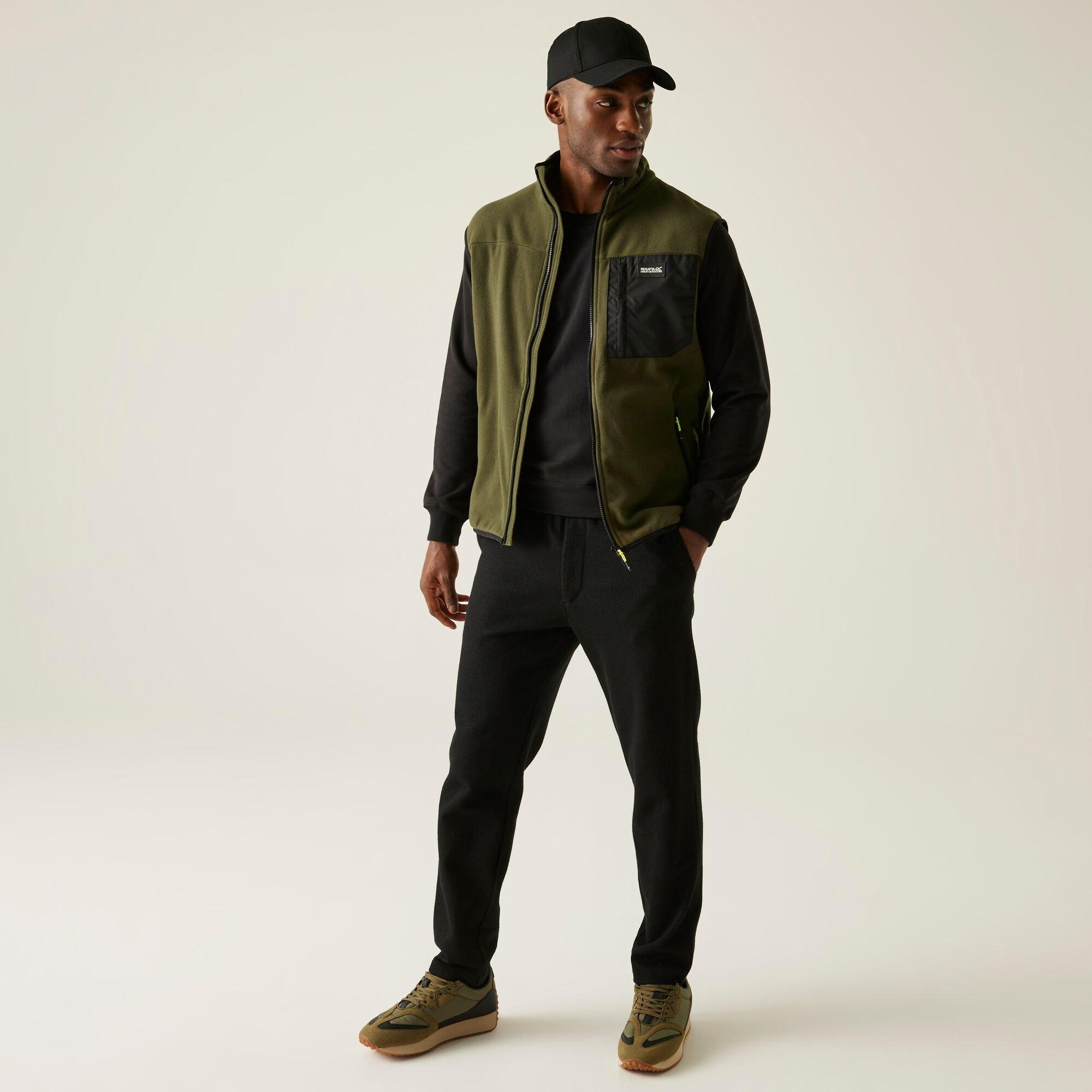 Dark Khaki - Regatta - Men's Frankie Micro Fleece Sleeveless Gilet - 4