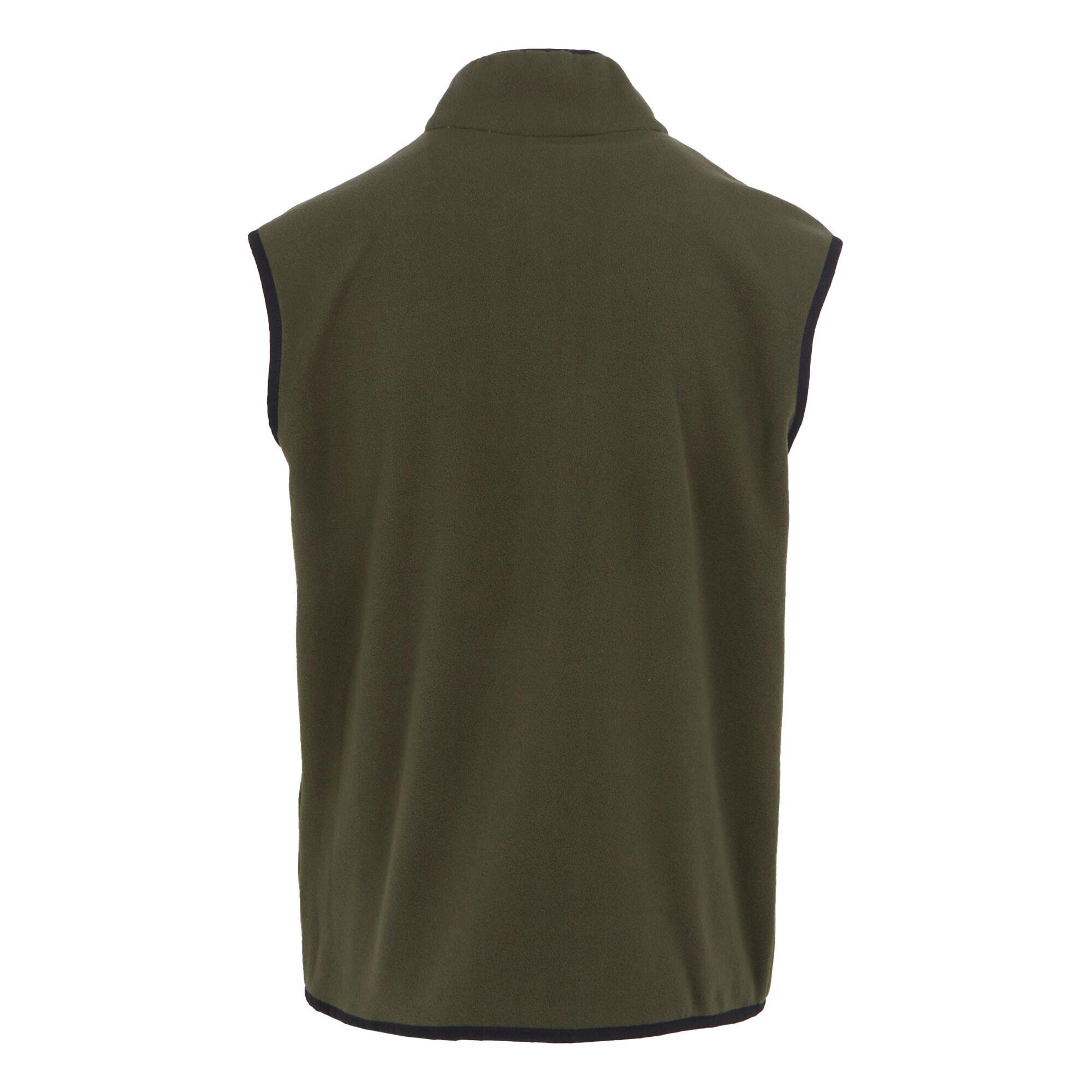 Dark Khaki - Regatta - Men's Frankie Micro Fleece Sleeveless Gilet - 6