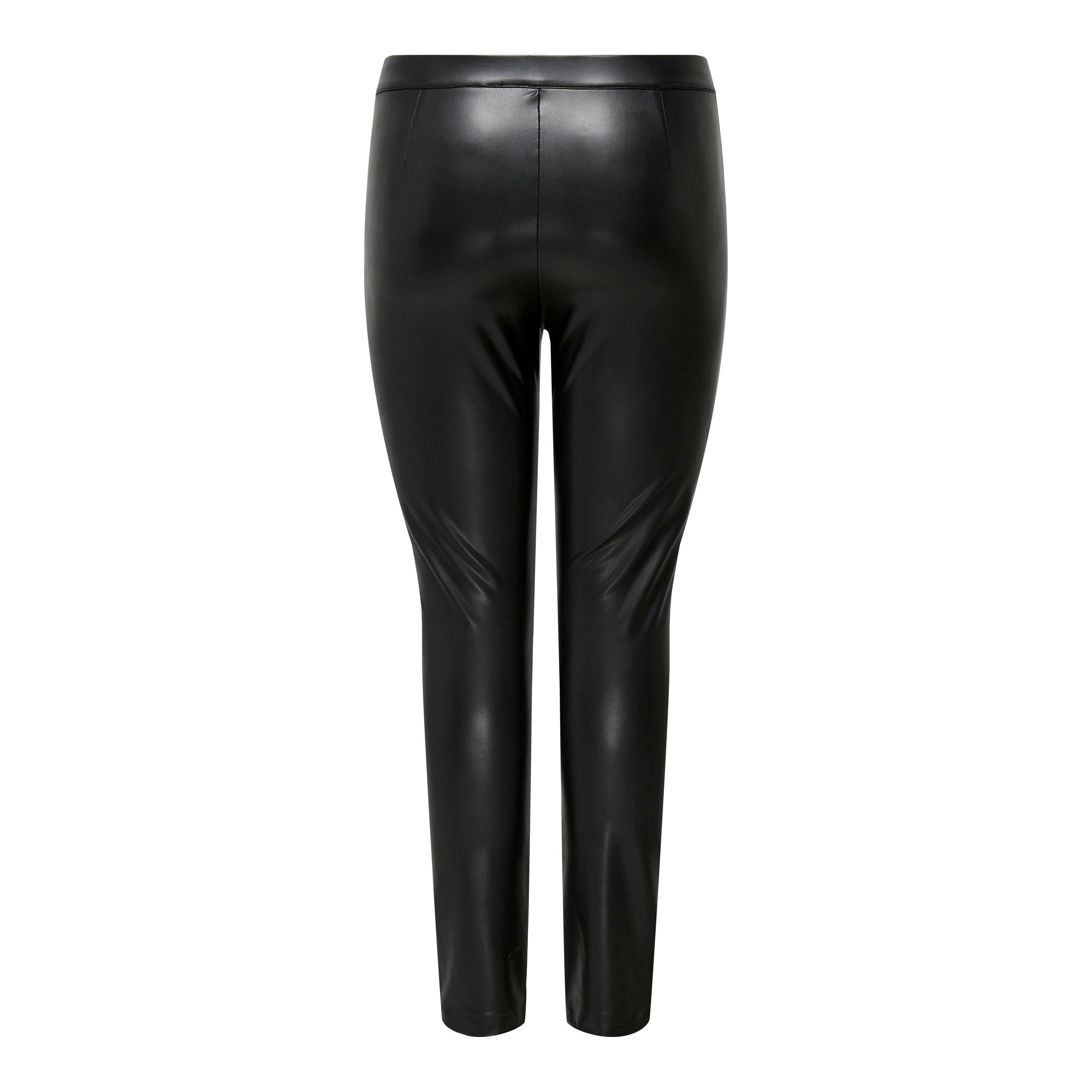 Black - Only - Leather Trouser - 7