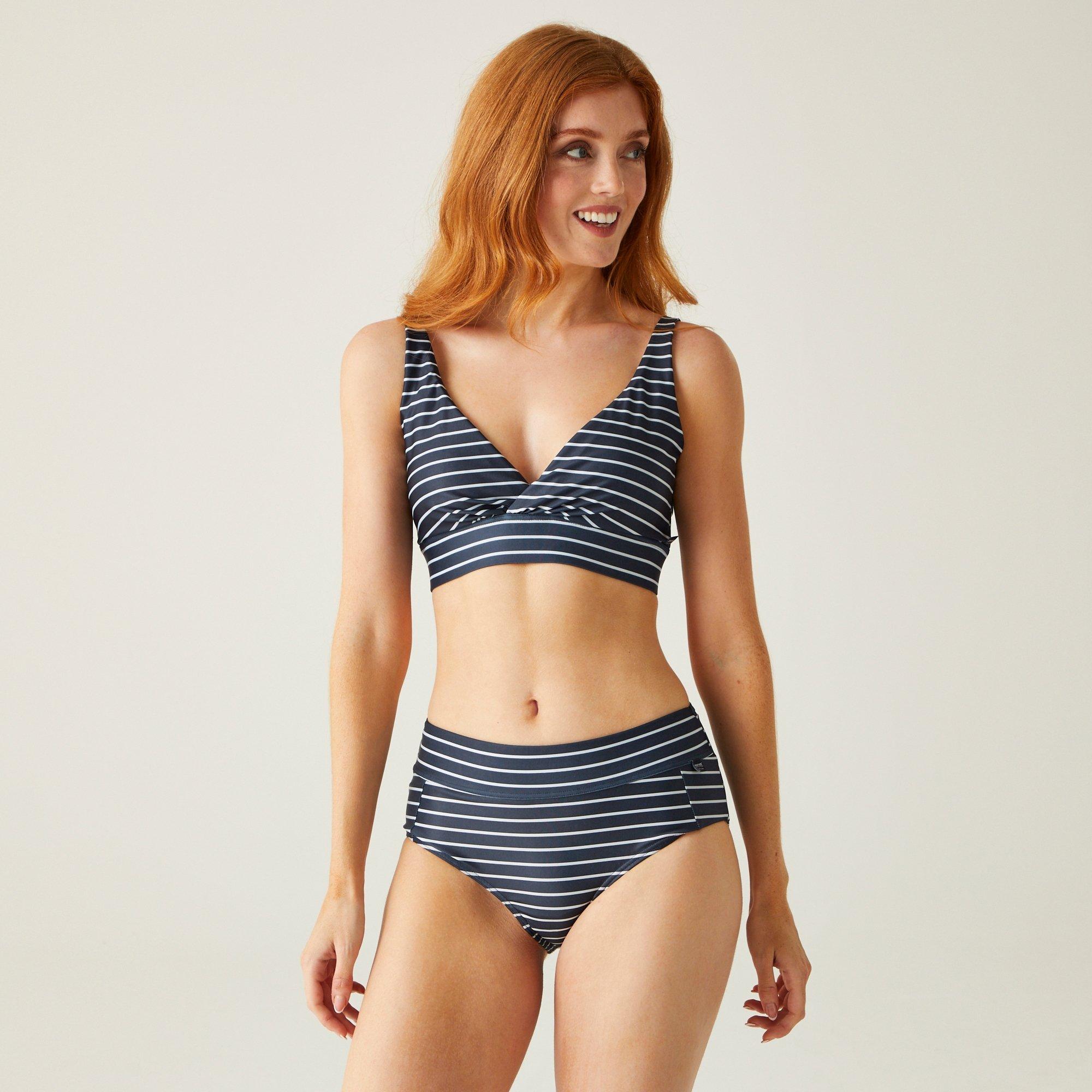 Regatta Women's Paloma Bikini Top - Navy/Whitstr - 14