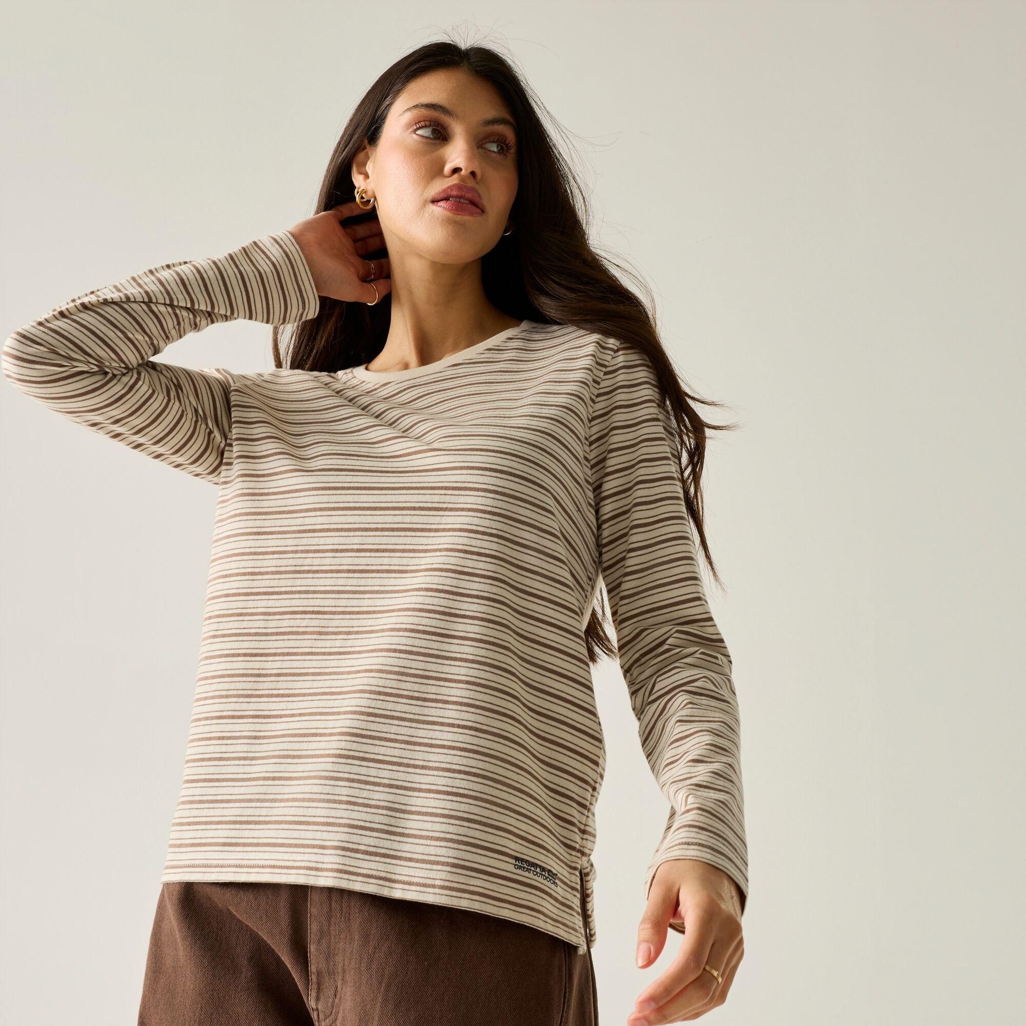 Light Vanilla/M - Regatta - Women's Federica Long-Sleeve T-Shirt - 6
