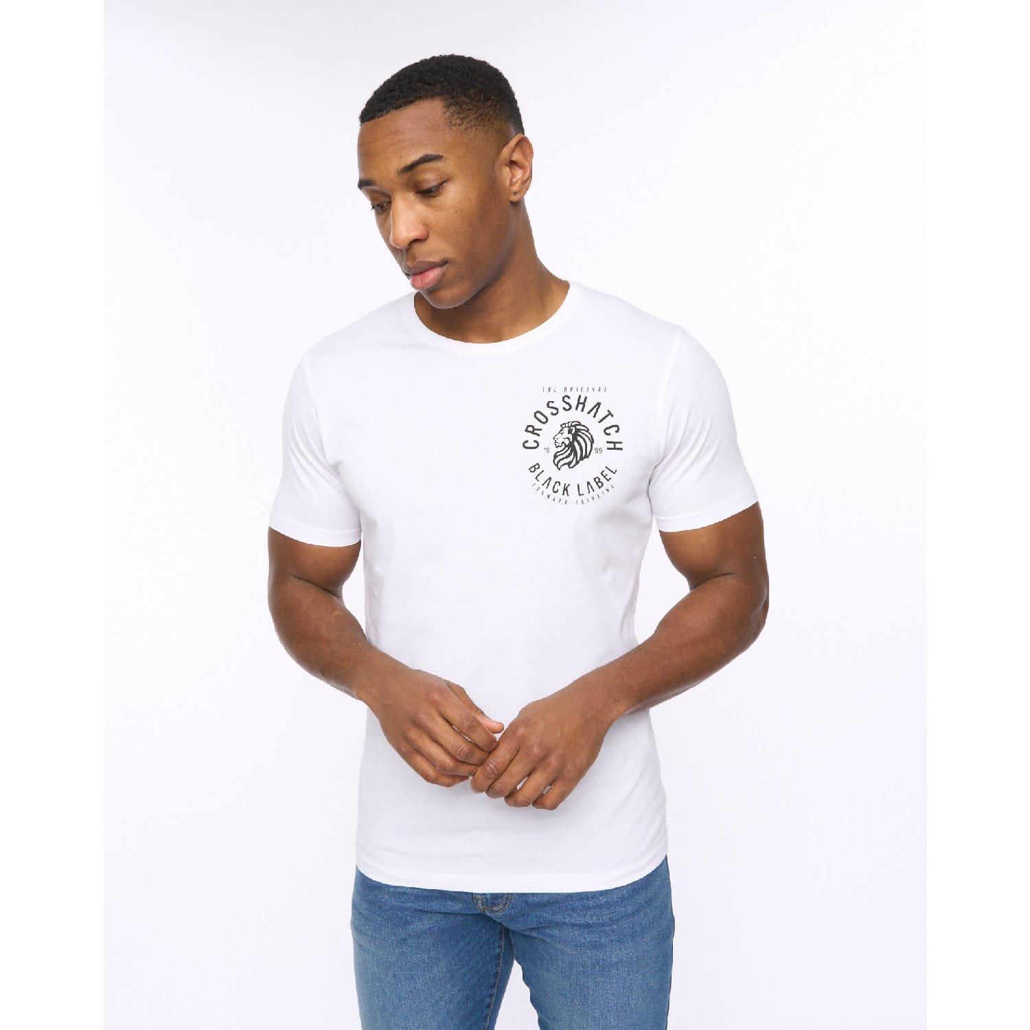 Multi Colour - Crosshatch - 5 Pack of College Theme Print T-Shirts - 2