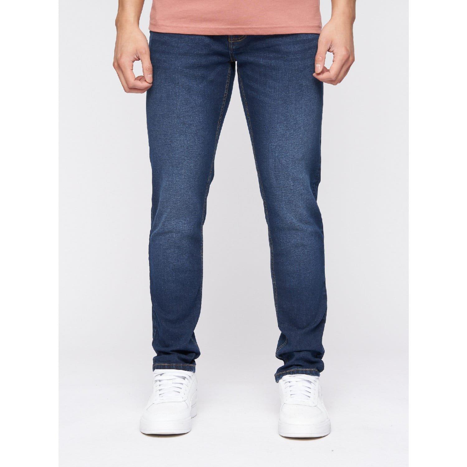 Blue - Crosshatch - Buraca Slim-Fit Jeans - 2