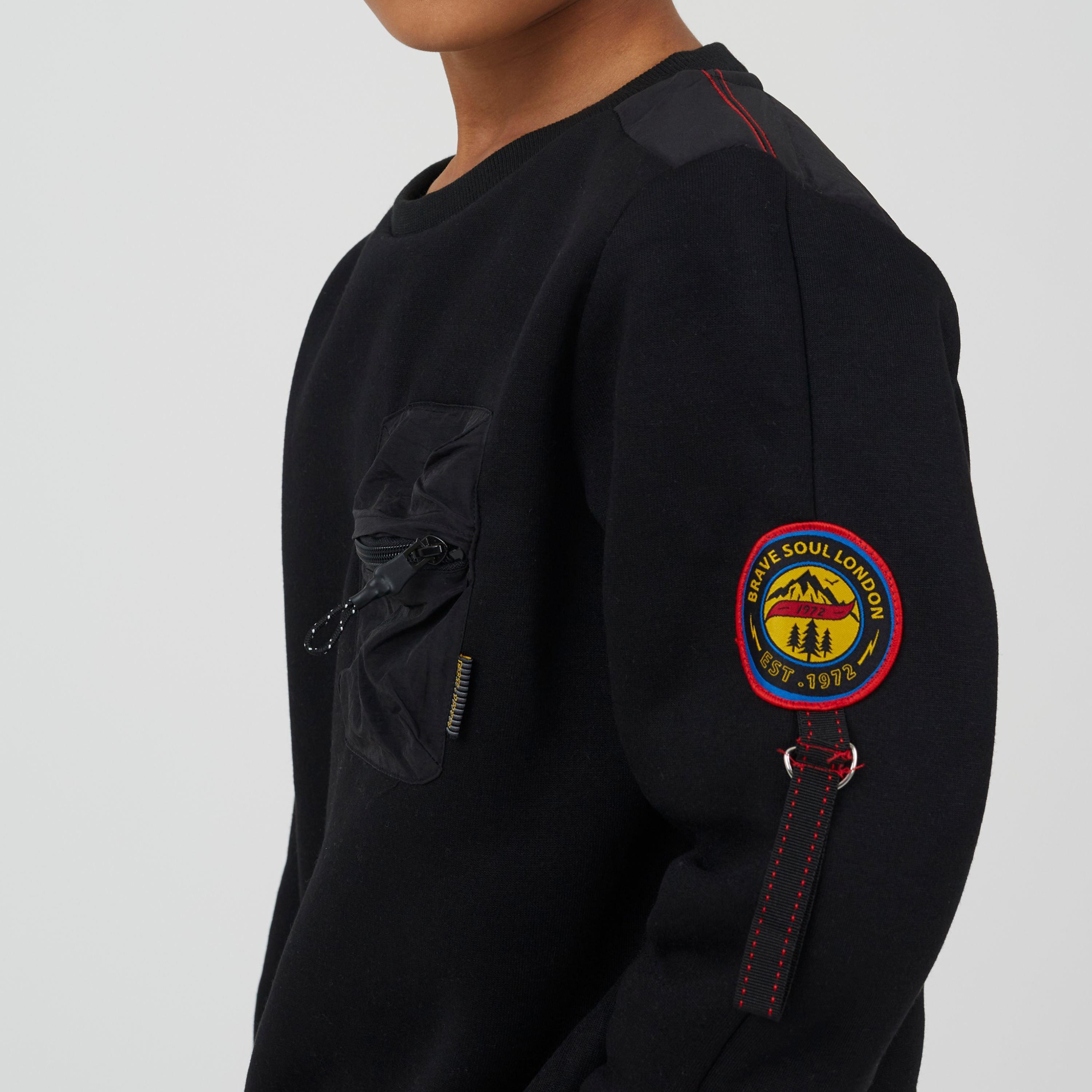 Jet Black - Brave Soul - Crew Neck Swtr Jn99 - 3