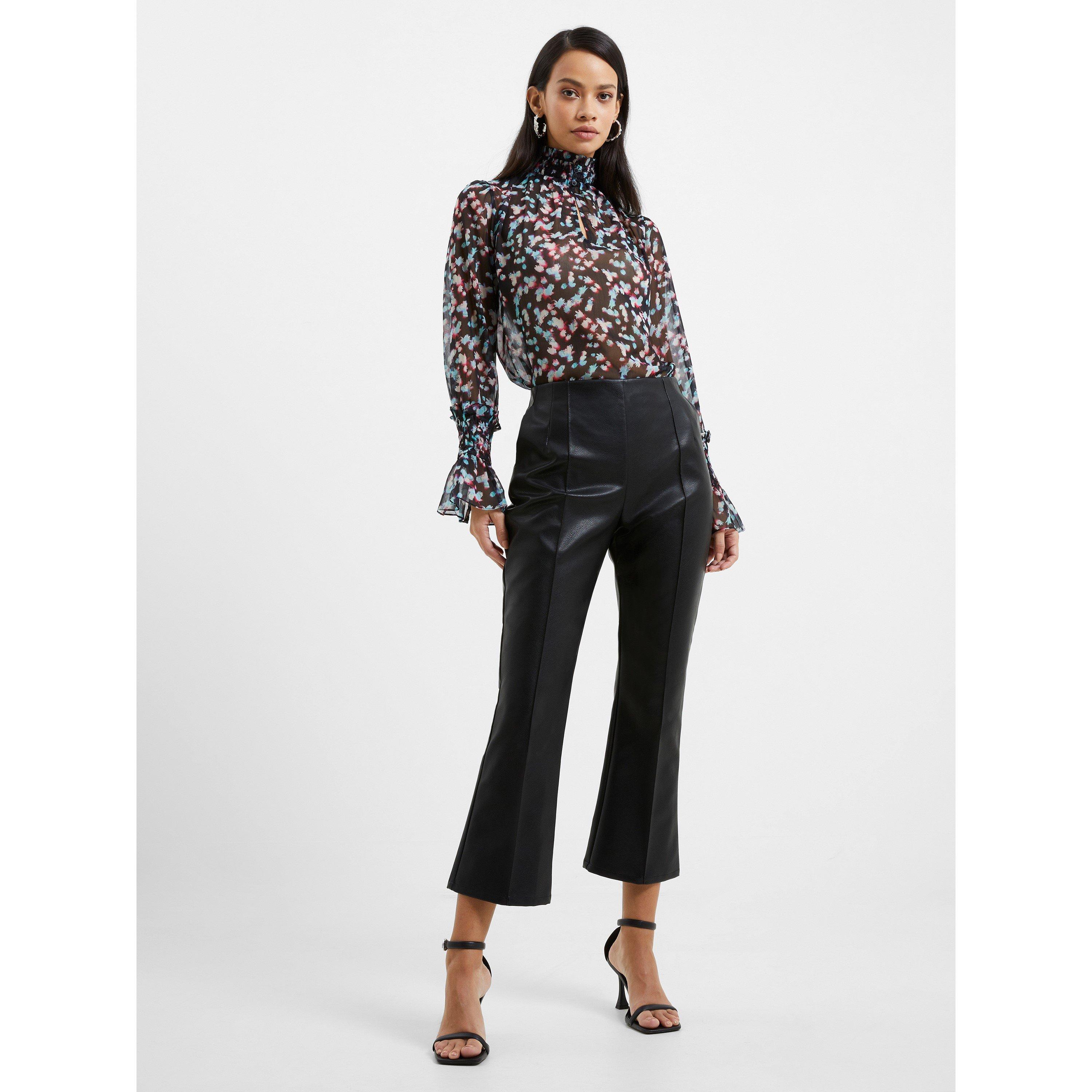 French Connection Women's Claudia Leather Trousers