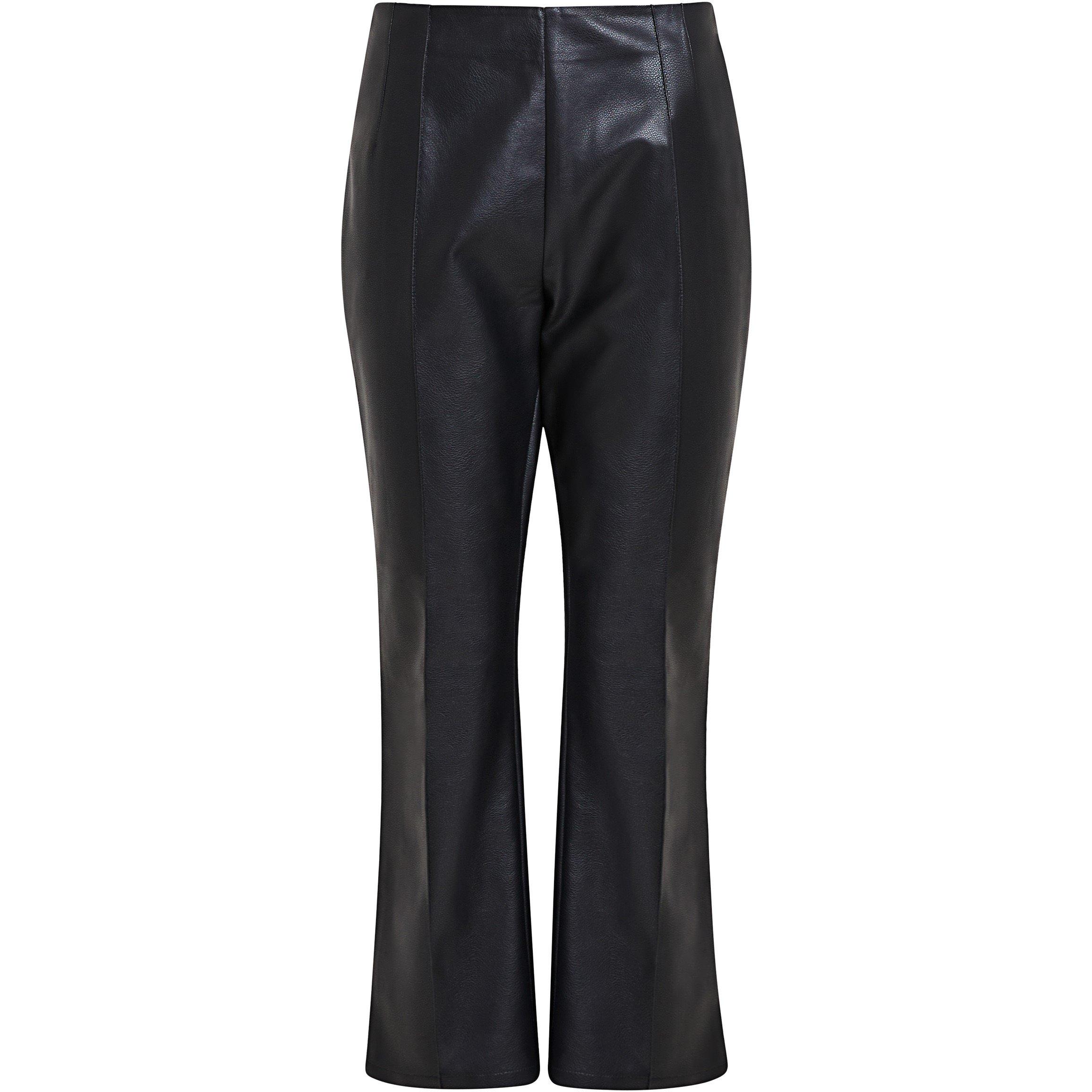 01-Blackout - French Connection - Women's Claudia Leather Trousers - 4