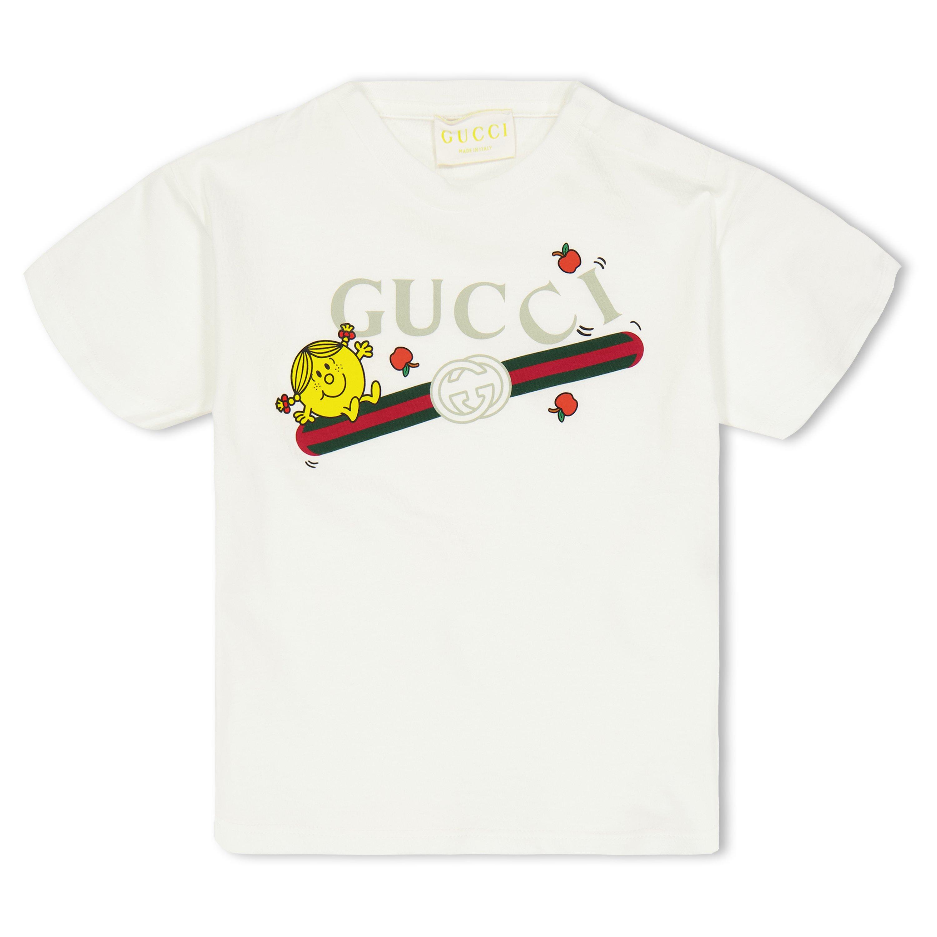 Gucci  Kids' Graphic T-Shirt - White 9214 - Size 36M