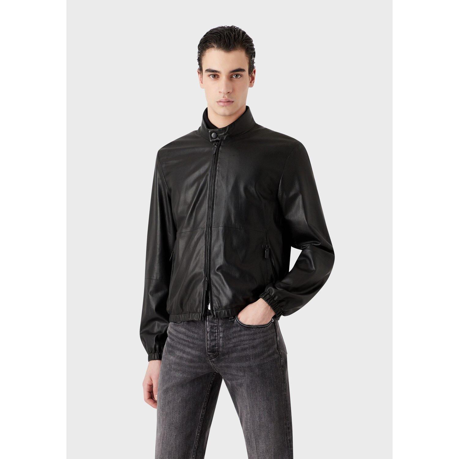 Emporio Armani Bomber Jacket - Black - Size 2XL
