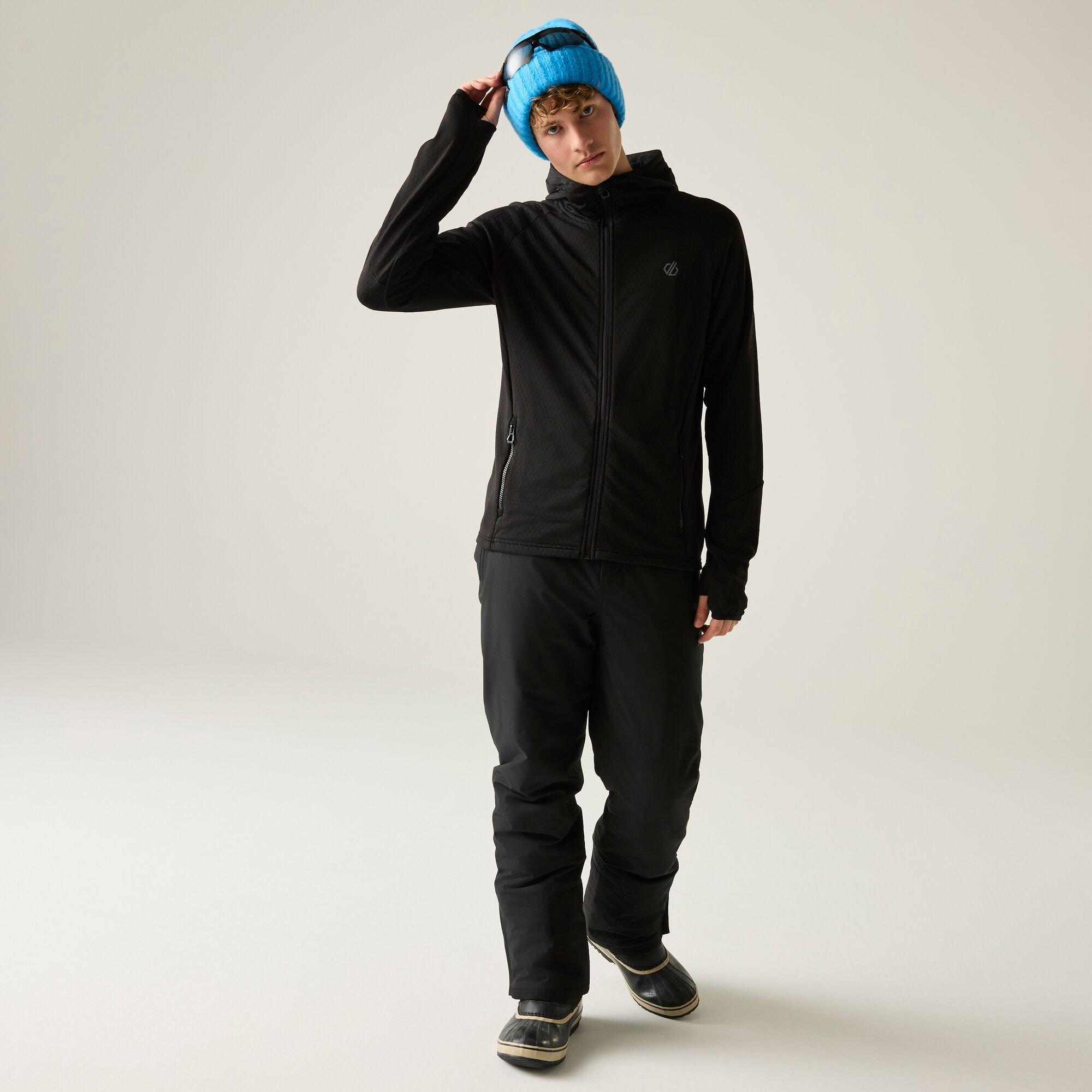 Black - Dare 2b - Mens Venture Hooded Midlayer - 3