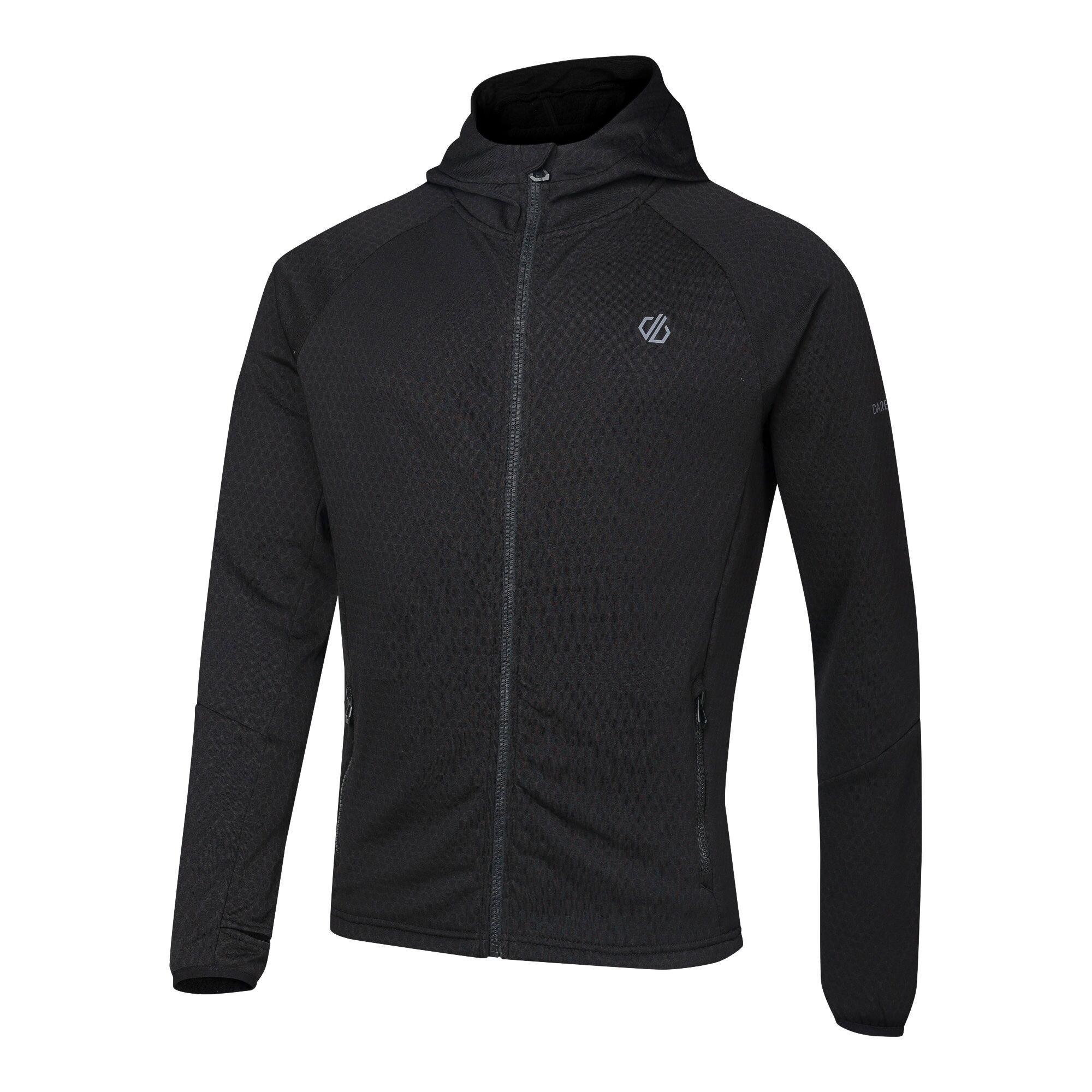 Black - Dare 2b - Mens Venture Hooded Midlayer - 8