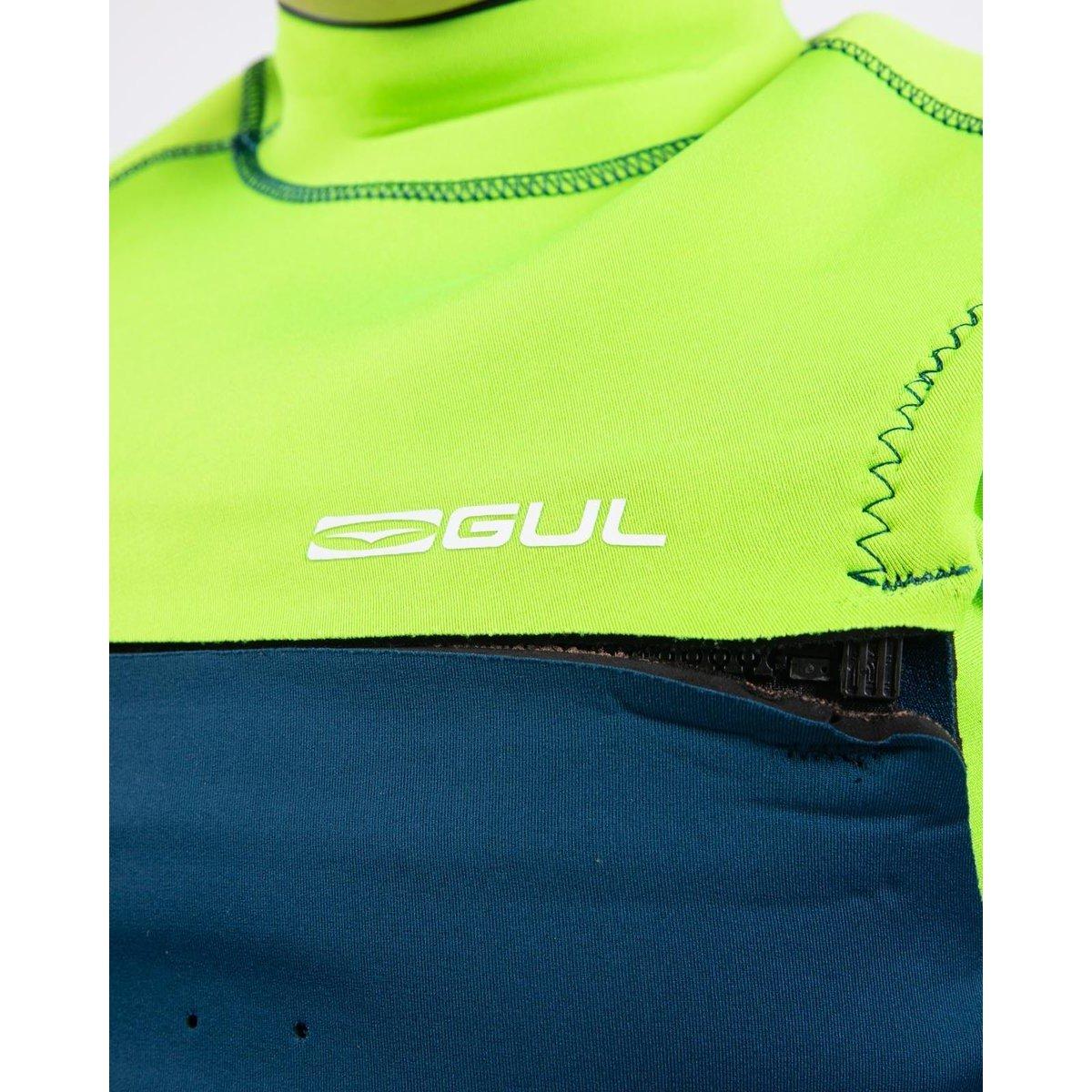 Blk/Cyan - Gul - Response 3/2mm FX Blindstitched Junior Steamer - 4