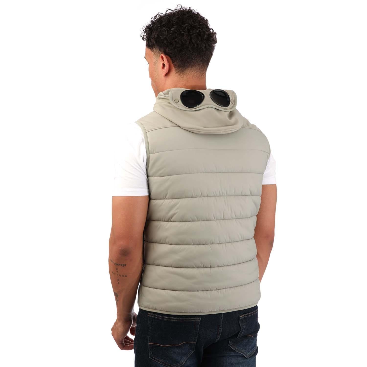 Grey - CP Company - Shell-R Mixed Goggle Vest - 2