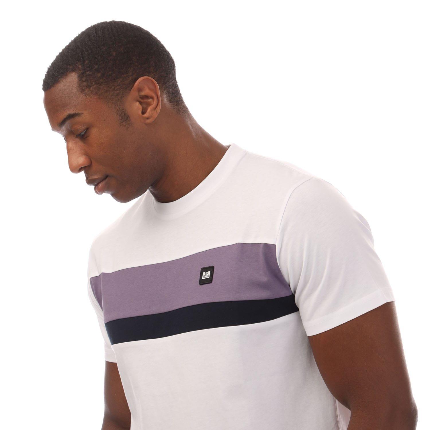 White - Weekend Offender - Crossword Colour Block T-Shirt - 3