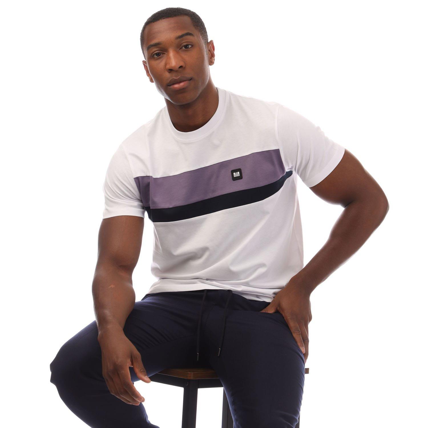 White - Weekend Offender - Crossword Colour Block T-Shirt - 4