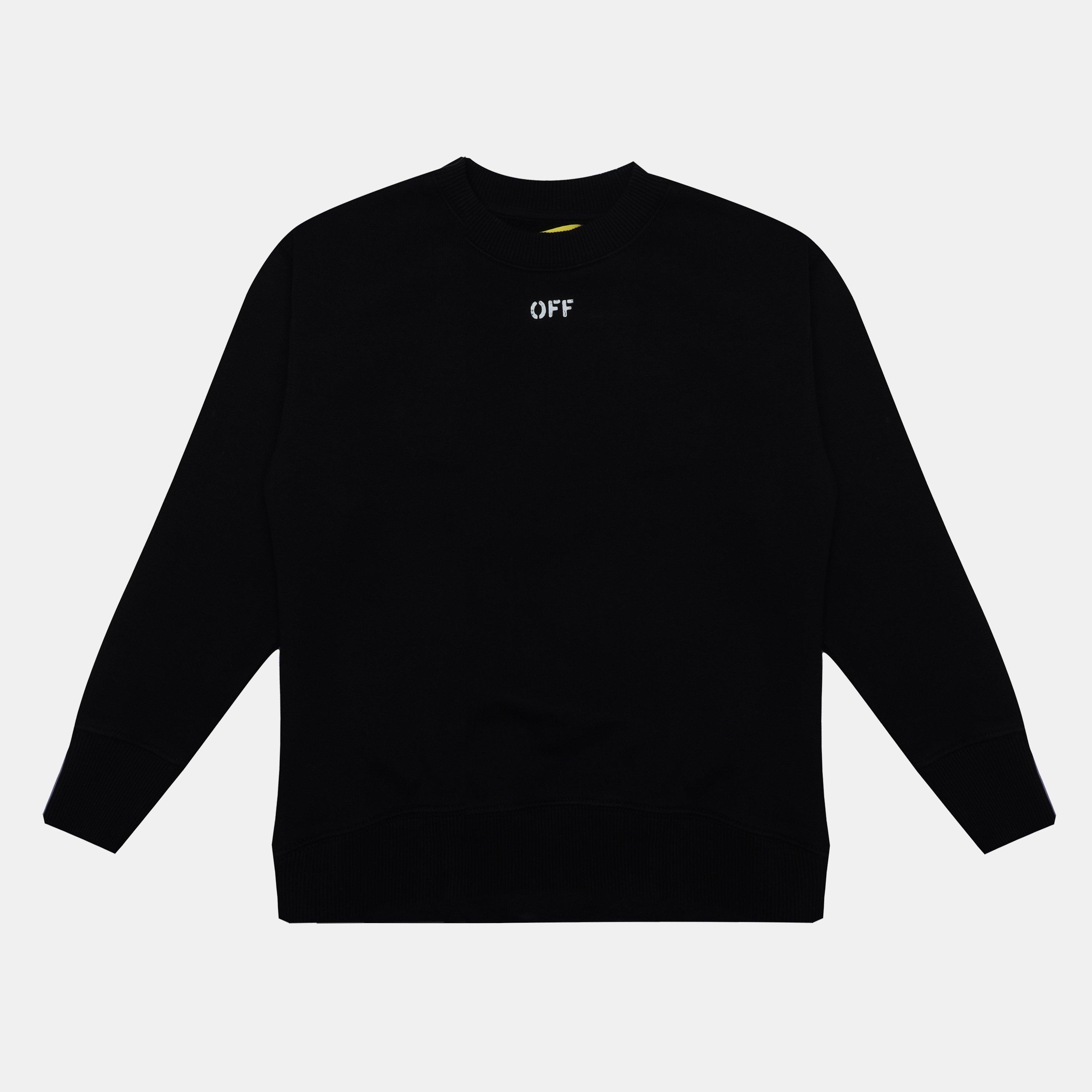 Sort Hvid - Off White - Off O Plain Crew In99 - 1