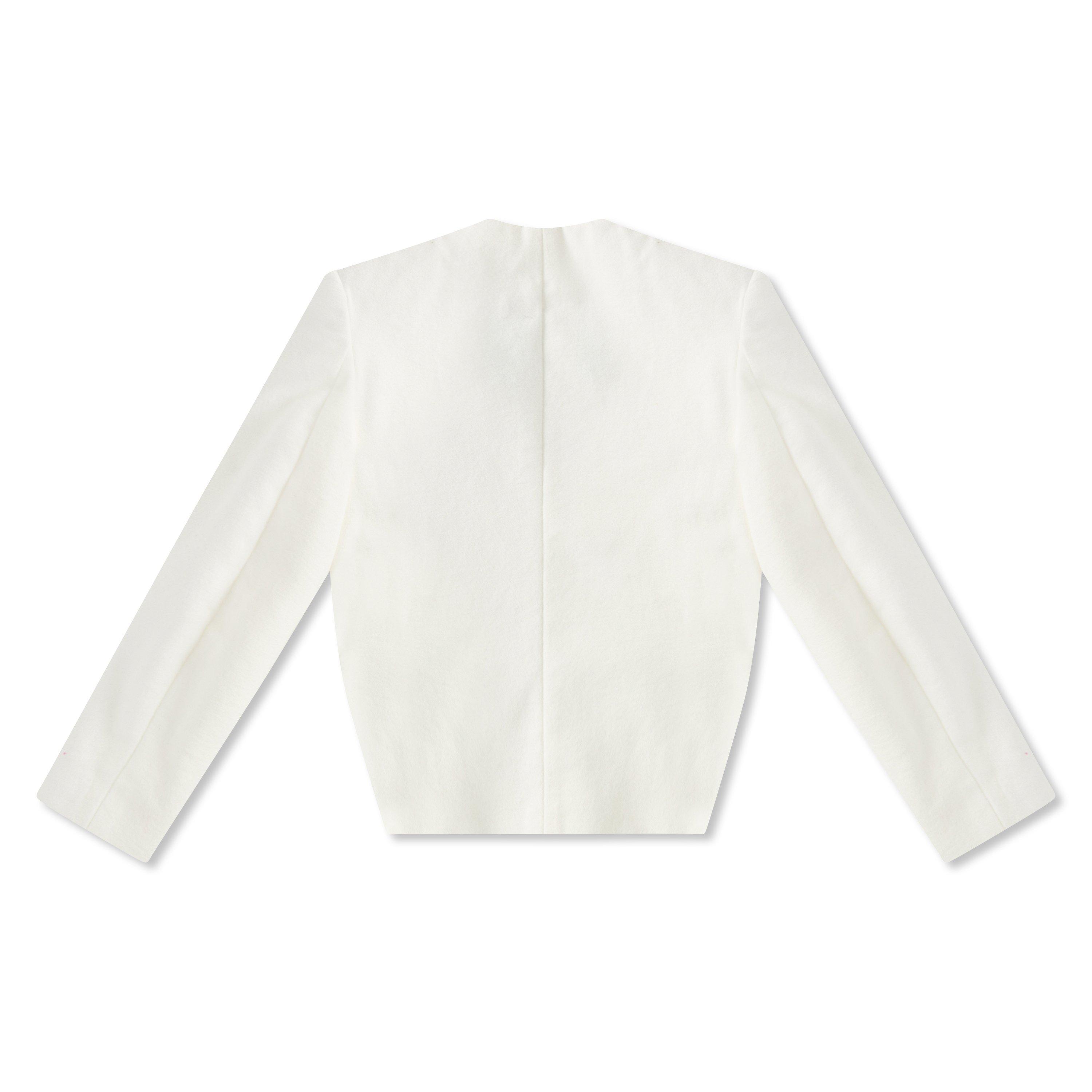 ivory/gold - Balmain - Unisex Kids Quilted Jacket - 2