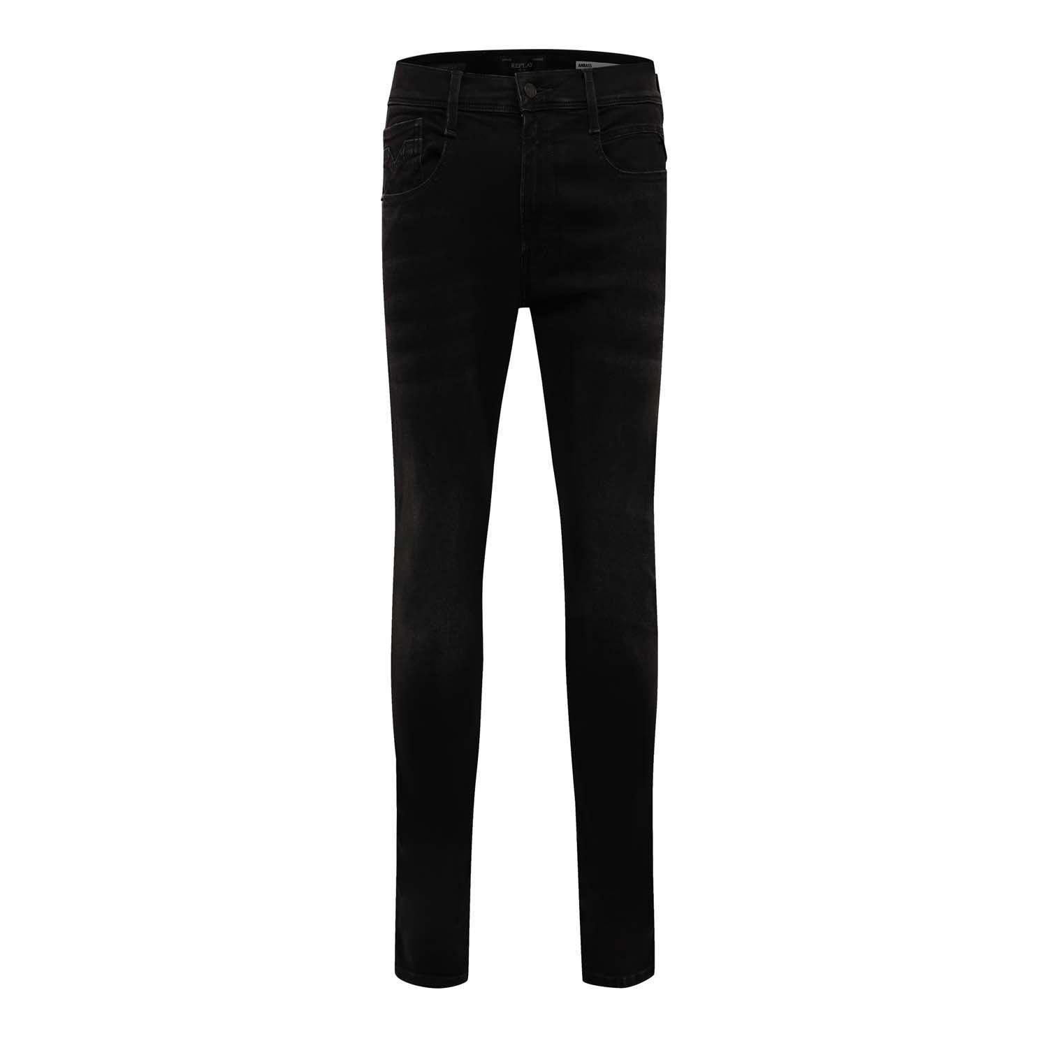 Black - Replay - Anbass Slim-Fit Jeans - 1