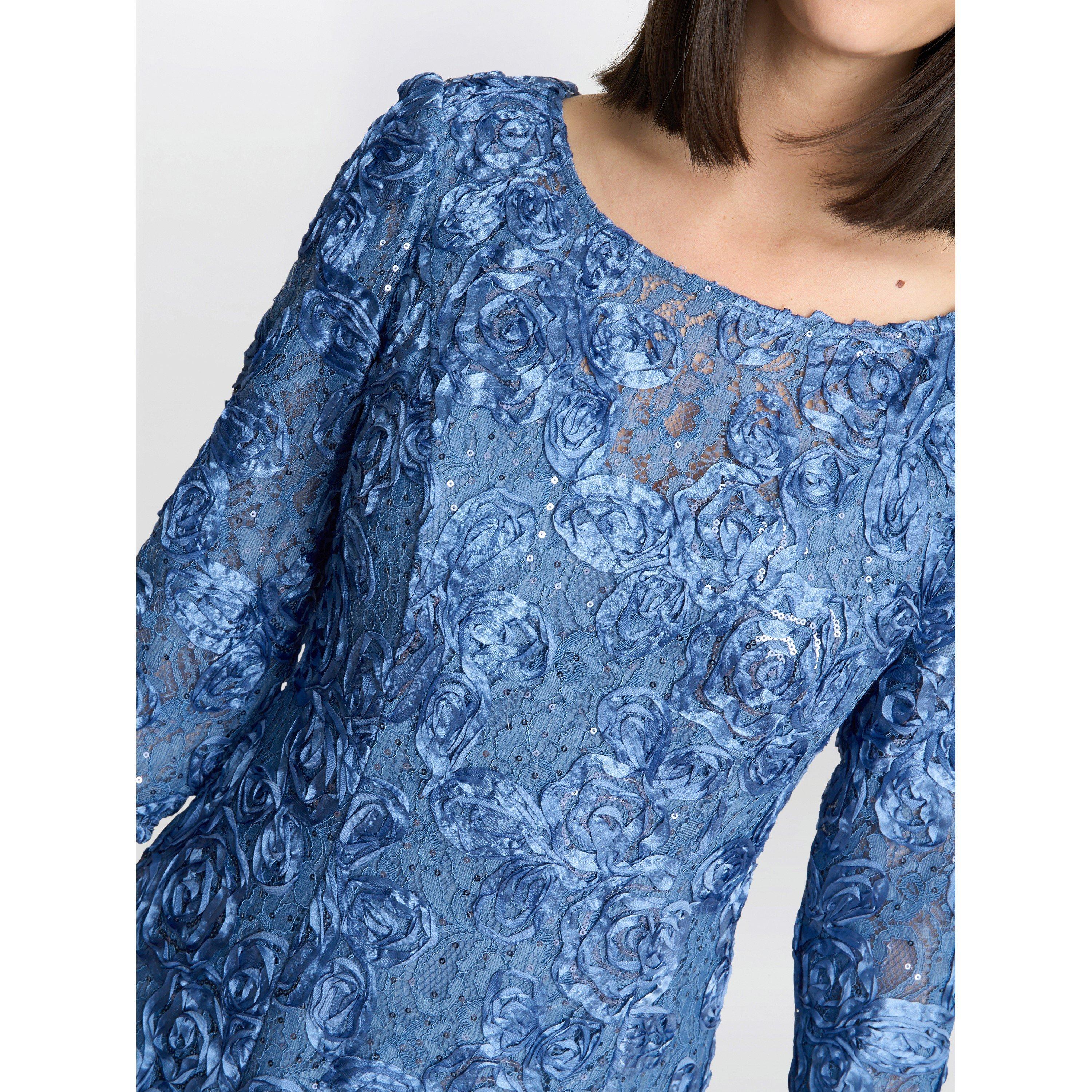 Perri - Gina Bacconi - Susanna Rosette Maxi Dress - 5