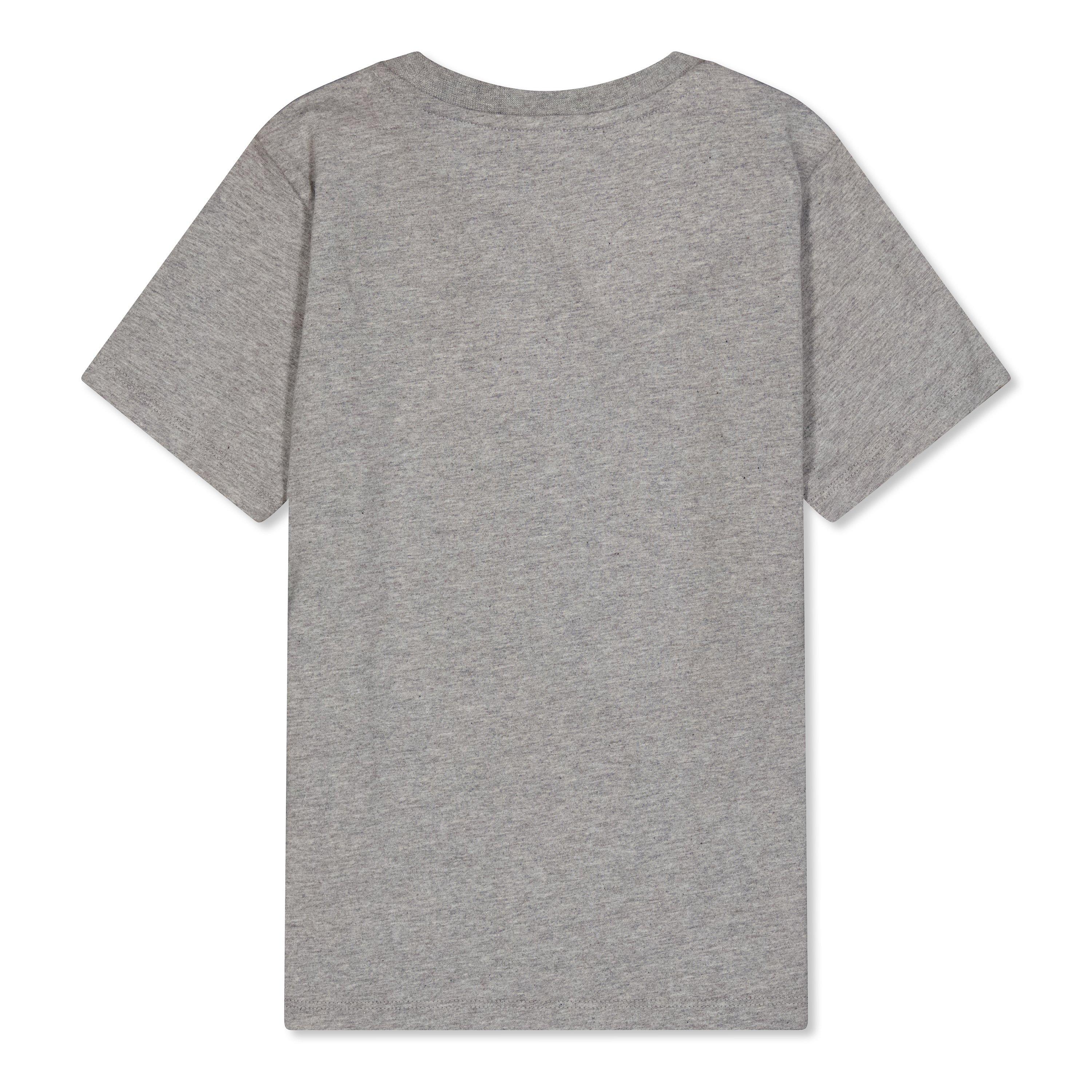 Grey - Balmain - Unisex Kids' Logo Regular Fit T-Shirt - 2