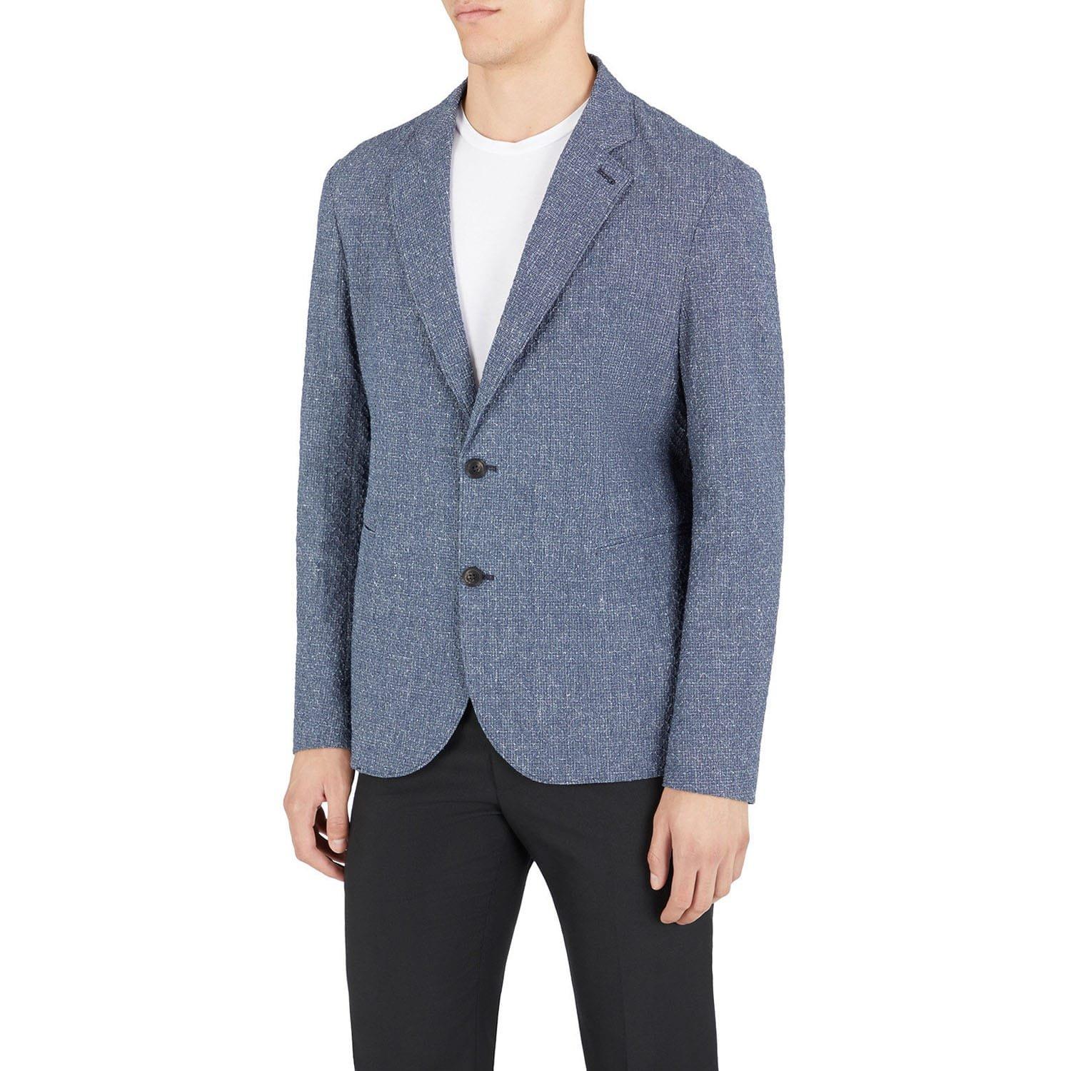 Emporio Armani Men's Blazer - Navy - 44R