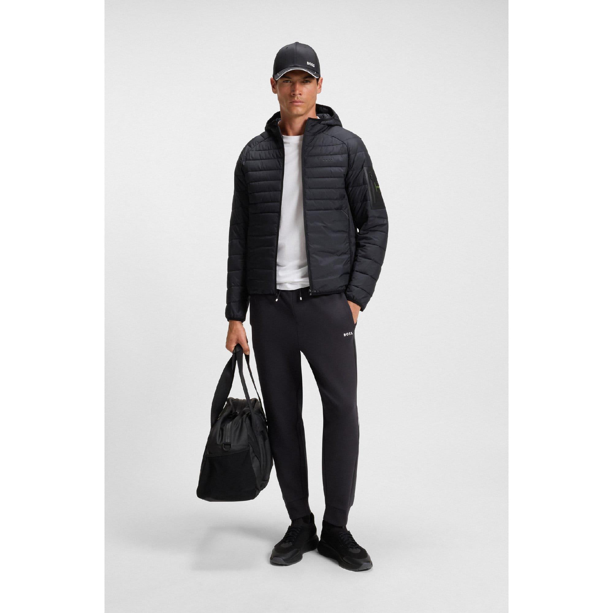 Dark Blue - Boss - Hadikonos Contrast Stripe Joggers - 4