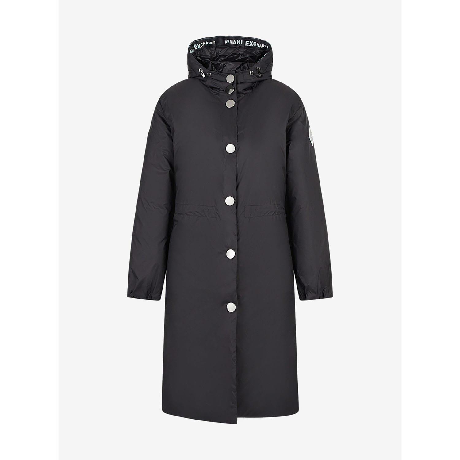 Armani Exchange Women's Black Long Coat - M