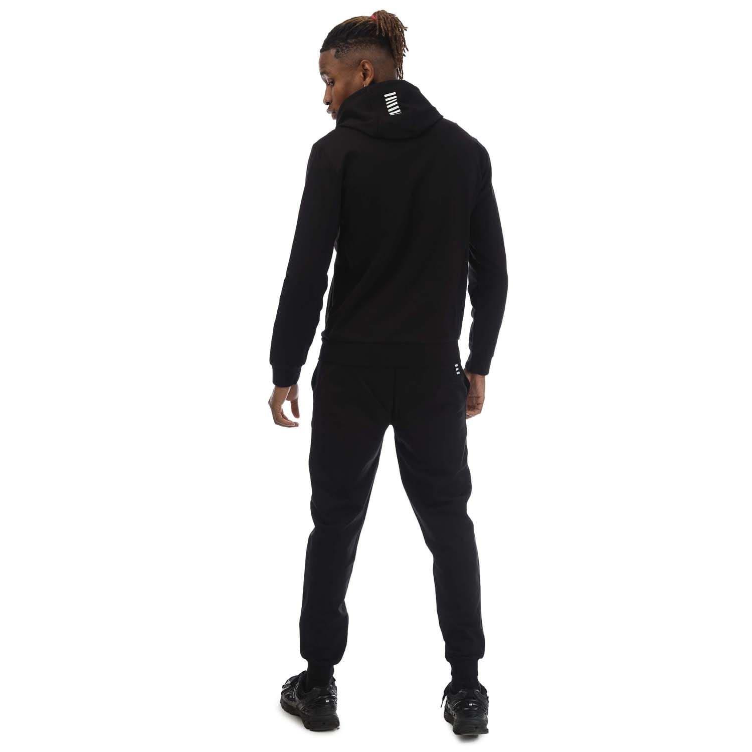 Black - EA7 - Core Identity Cotton Tracksuit - 3