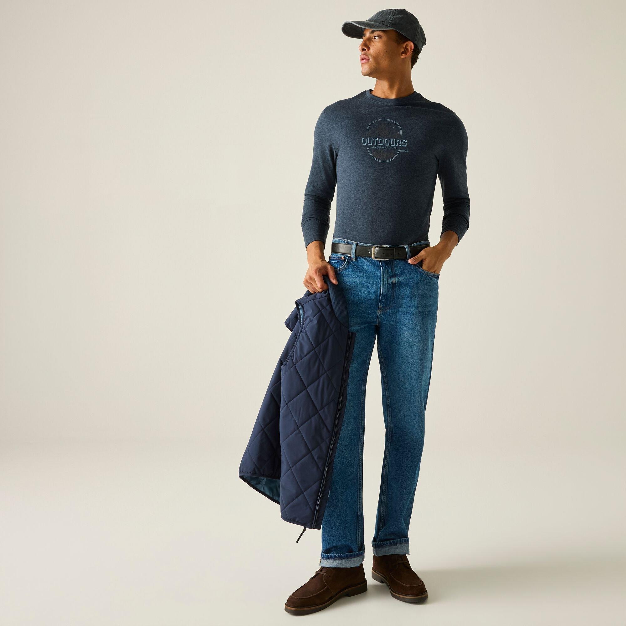 Navy Original O - Regatta - Men's Maylow Long-Sleeve Crew-Neck T-Shirt - 5
