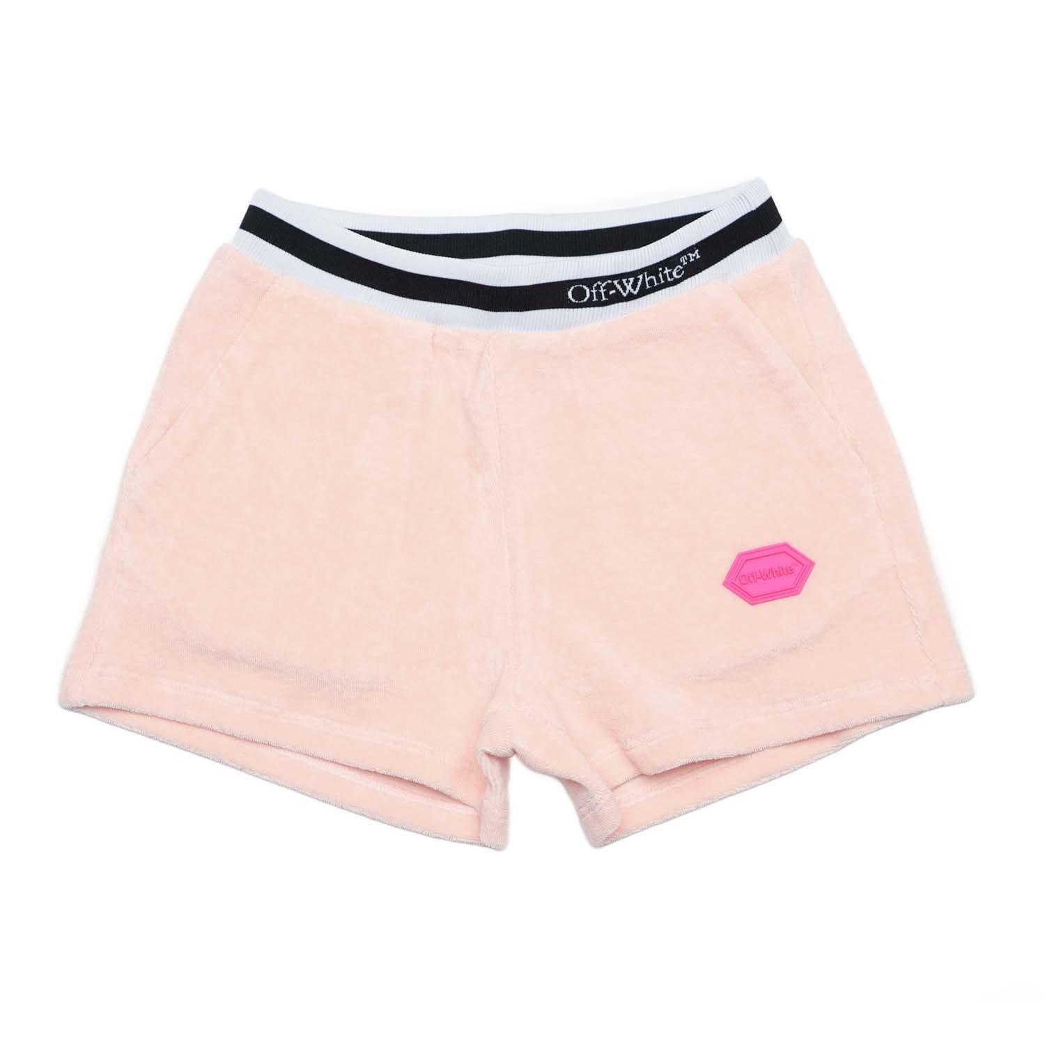 Pink White - Off White - Sponge Shorts - 1