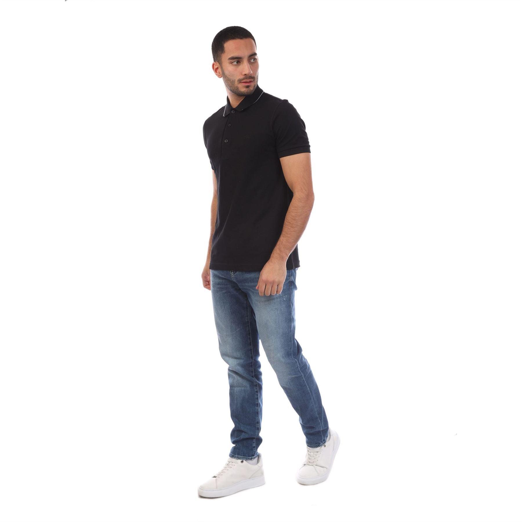 Black - Boss - Paule 4 Slim Fit Polo Shirt with Tonal Logo - 4
