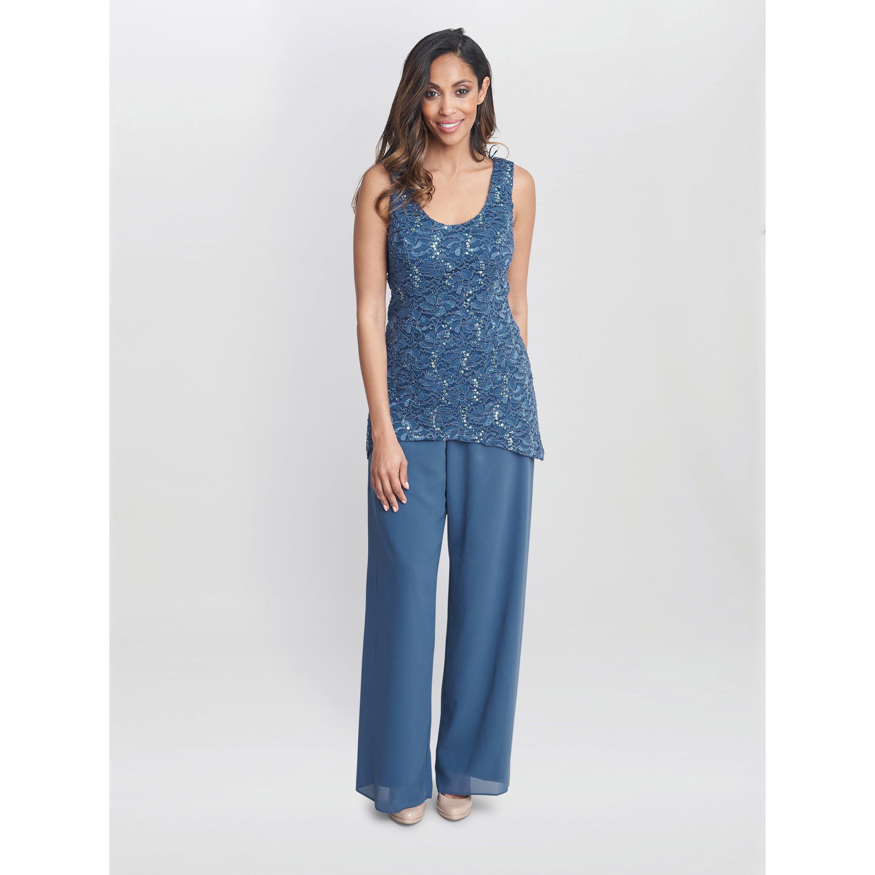 Wedgewood - Gina Bacconi - Julia 3 Piece Trouser Suit with Jacket - 4